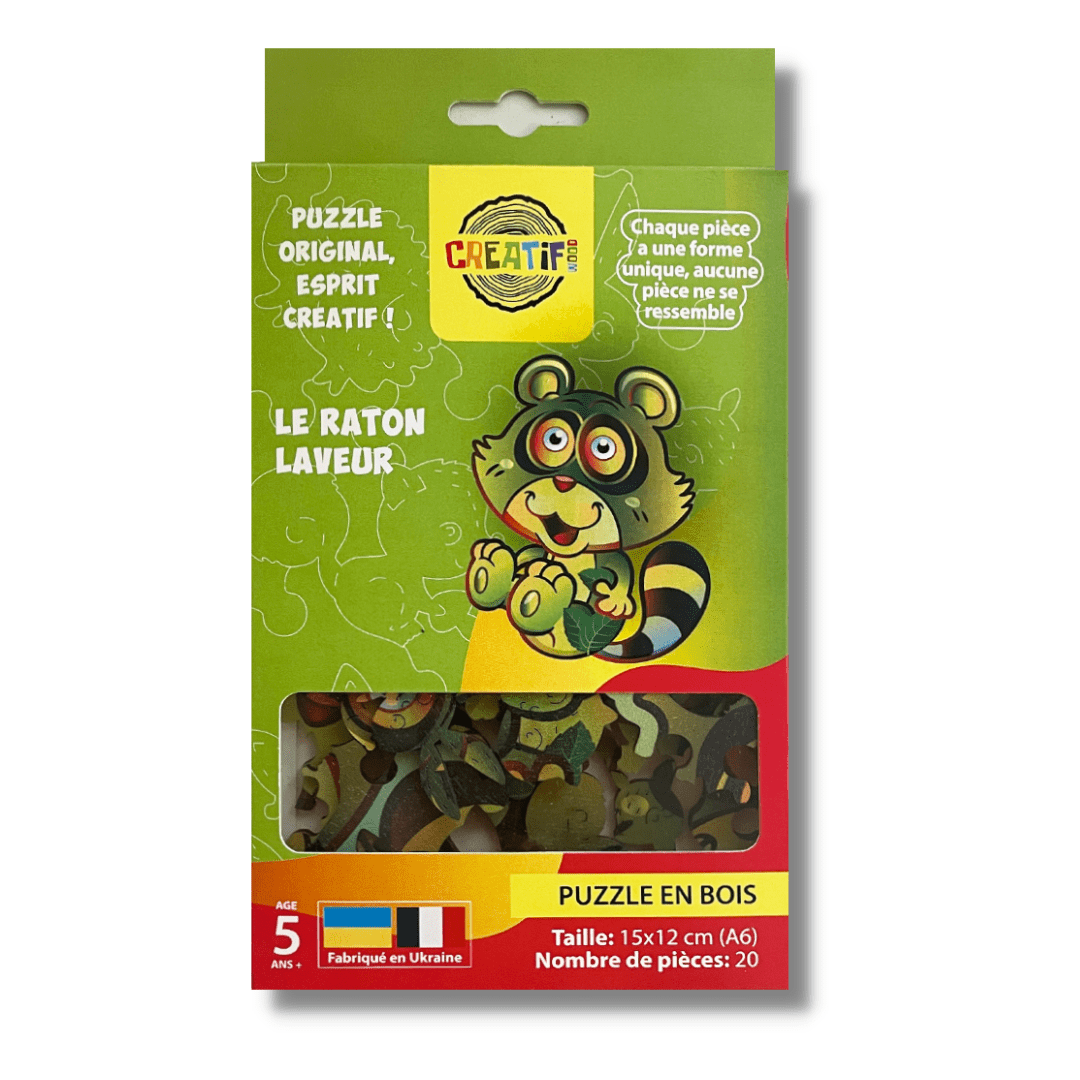 The Raccoon Wooden Puzzle
