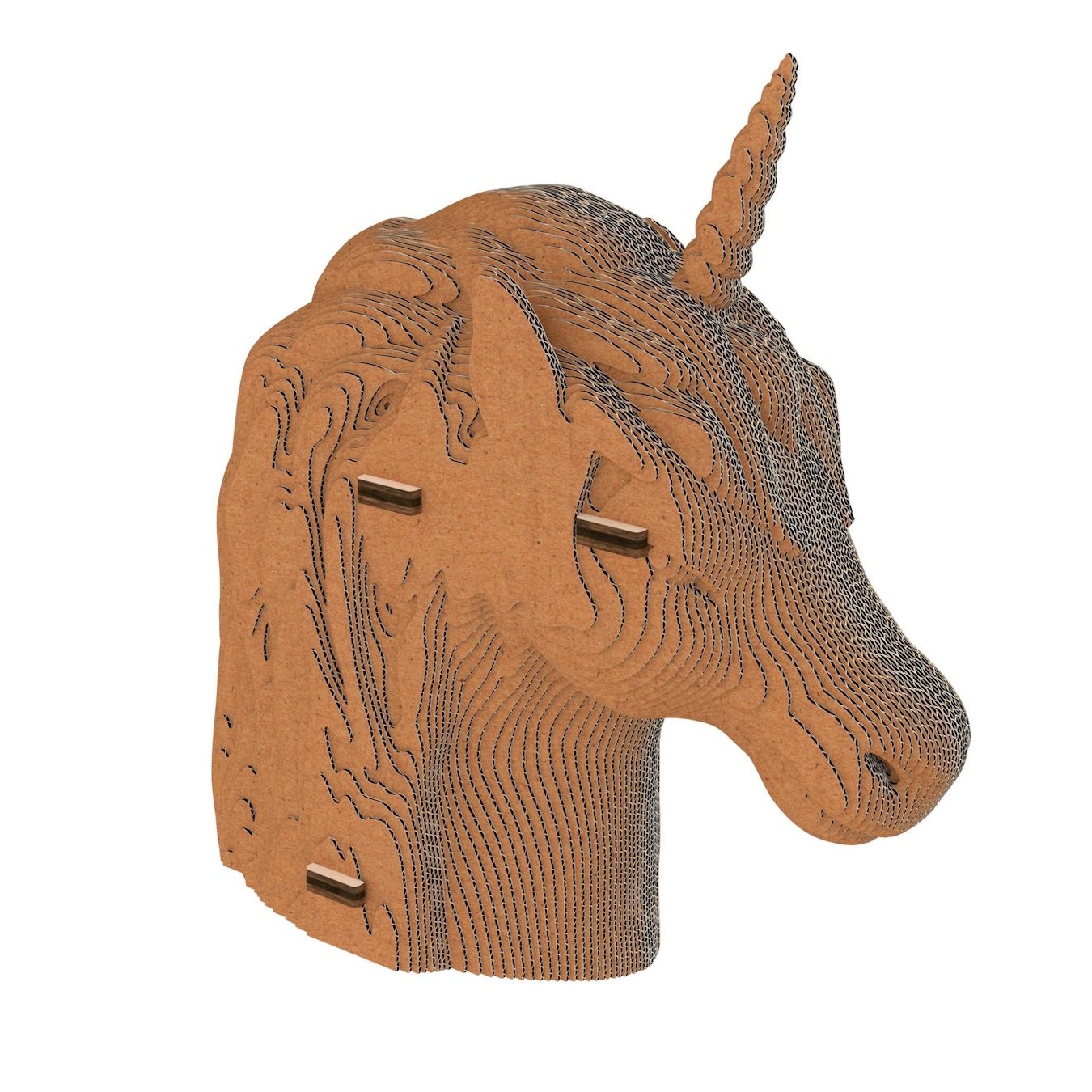 3D cardboard puzzle-sculpture Unicorn