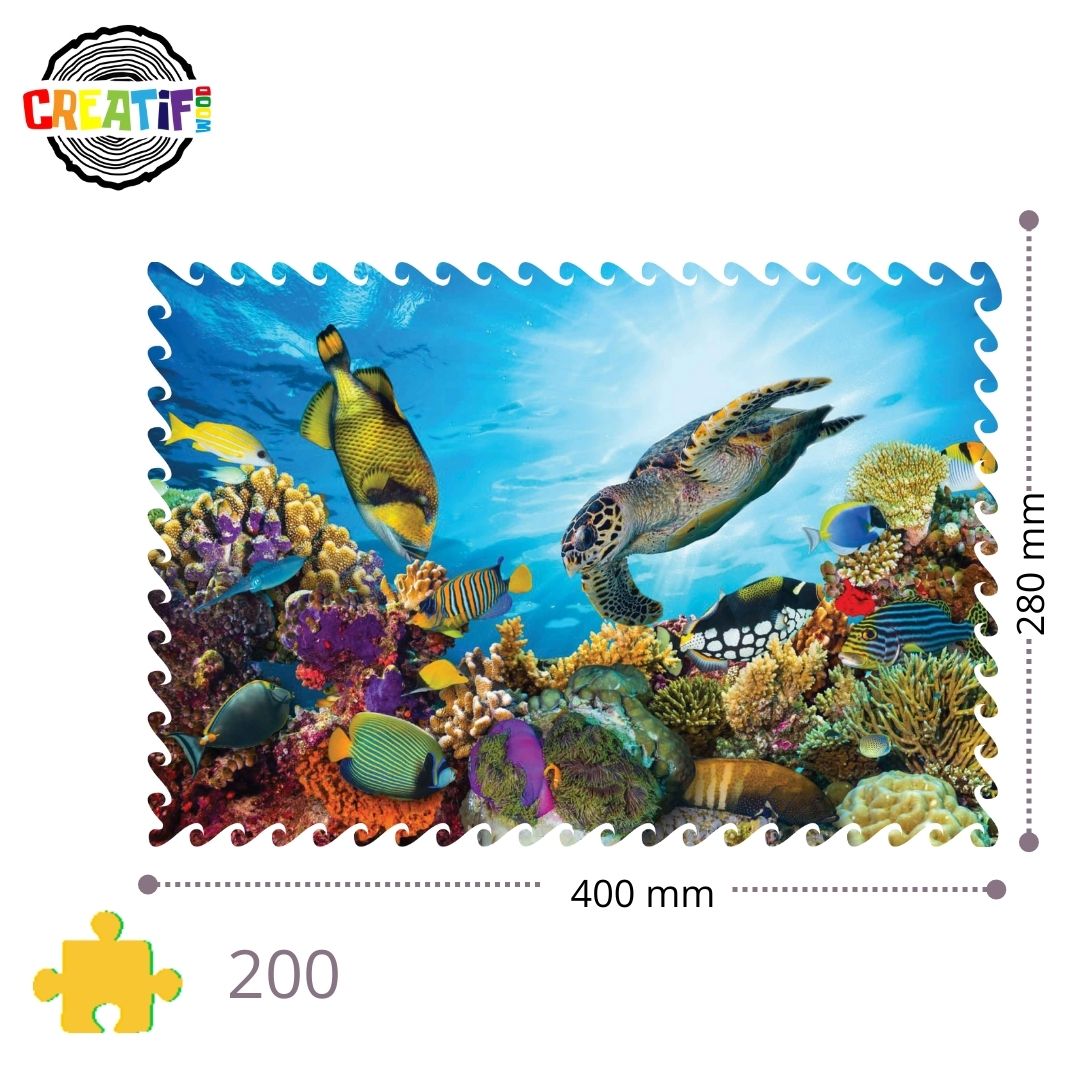 The Coral Oasis Wooden puzzle