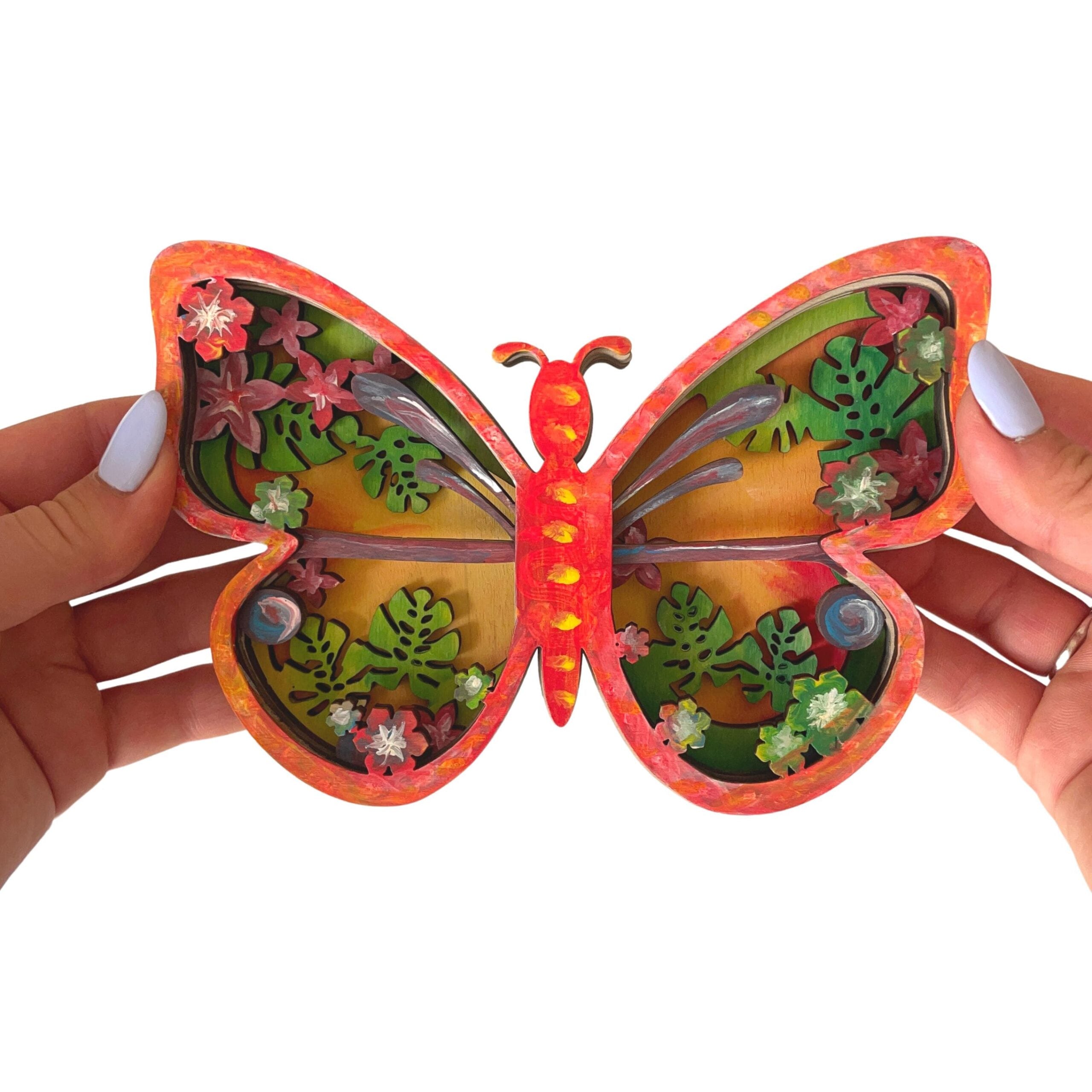3D Wooden coloring kit Butterfly