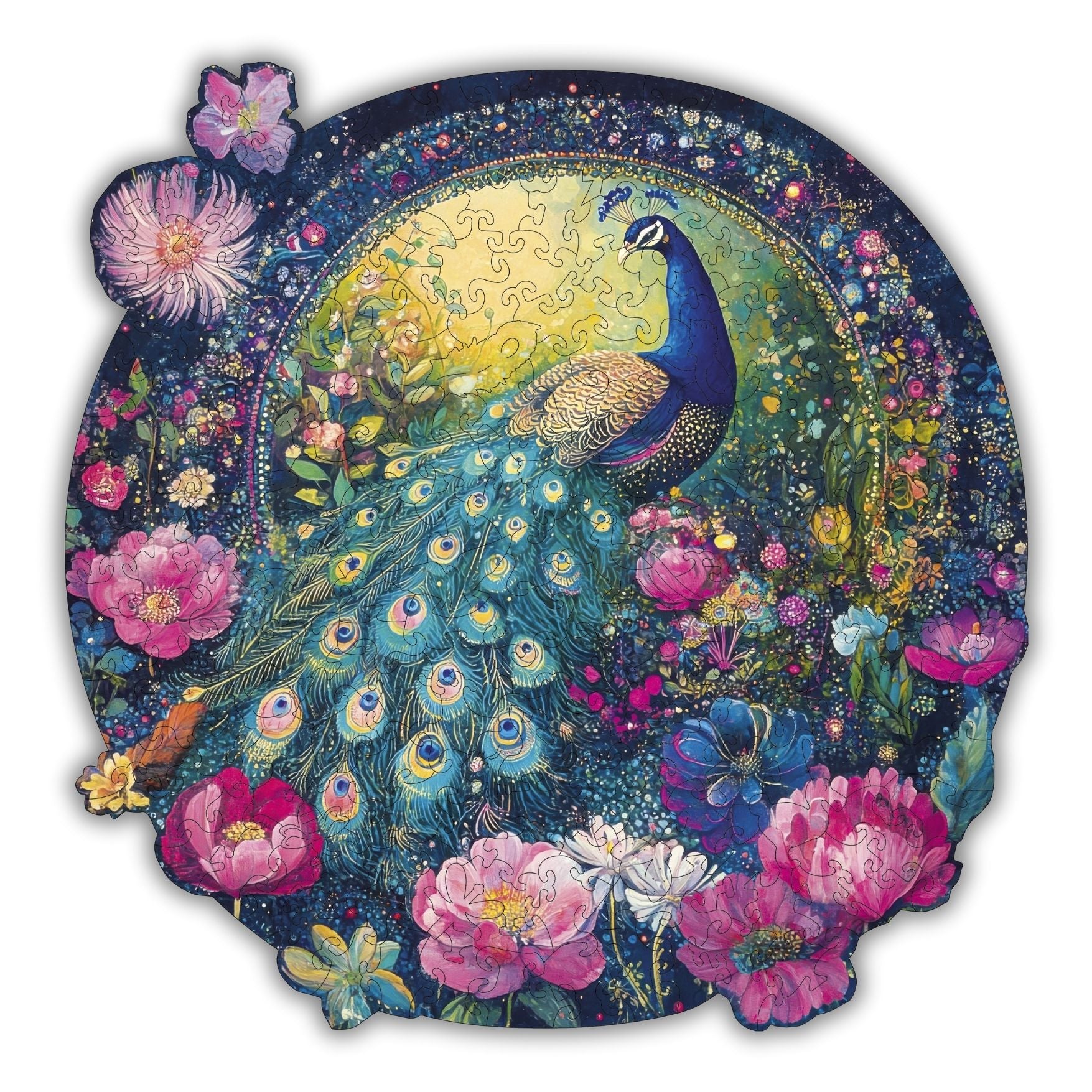Peacock Garden Wooden Puzzle