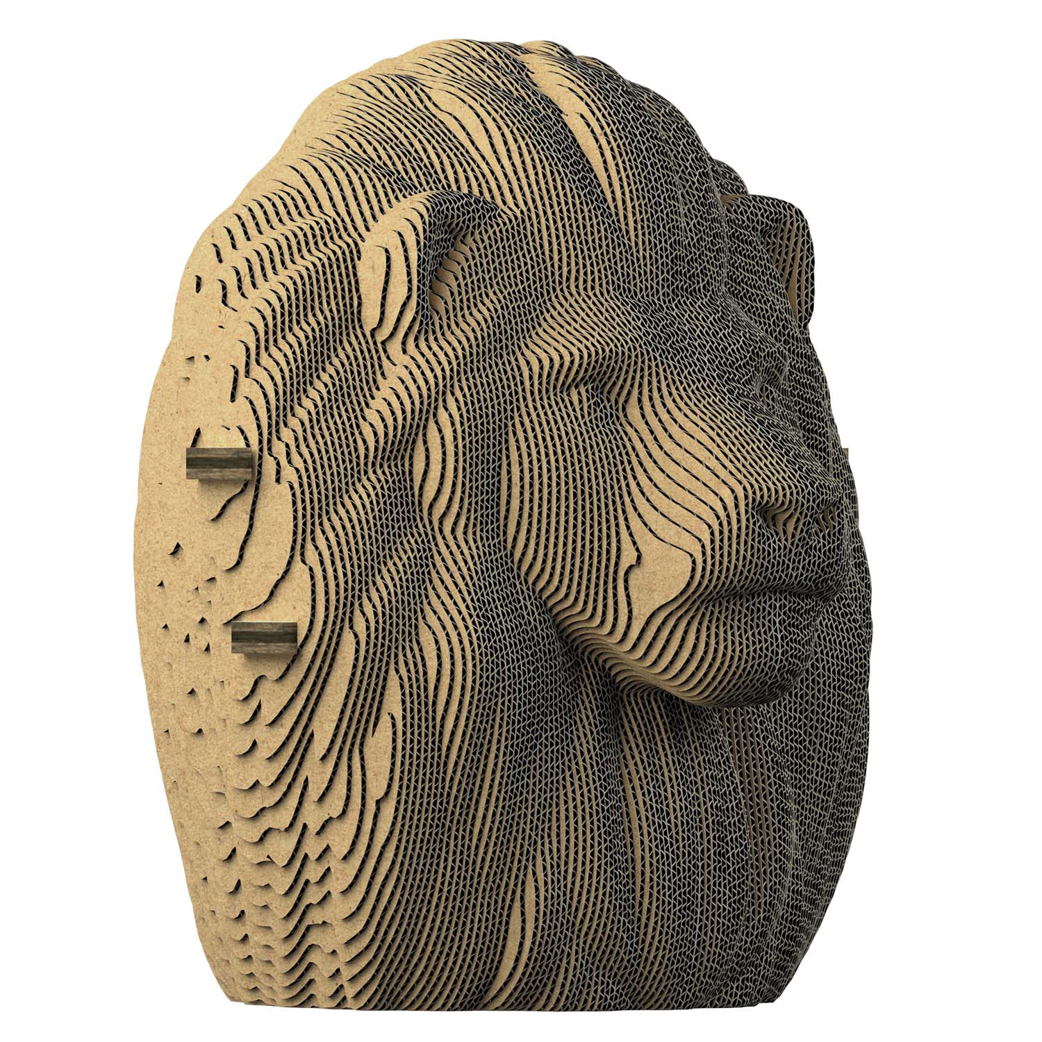 Lion 3D cardboard puzzle-sculpture