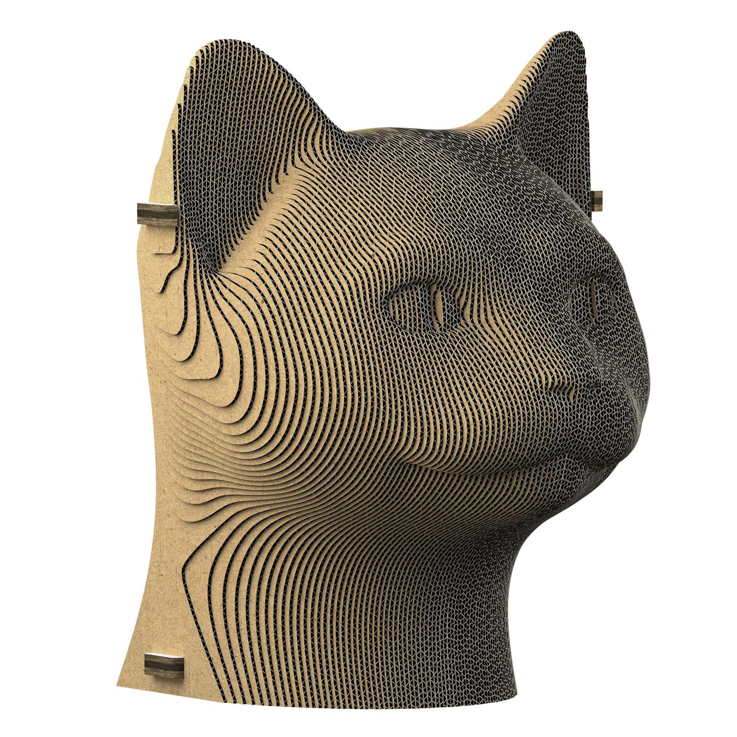 3D cardboard puzzle-sculpture Cat