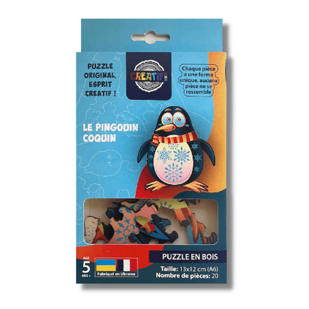 The Naughty Penguin Wooden Puzzle