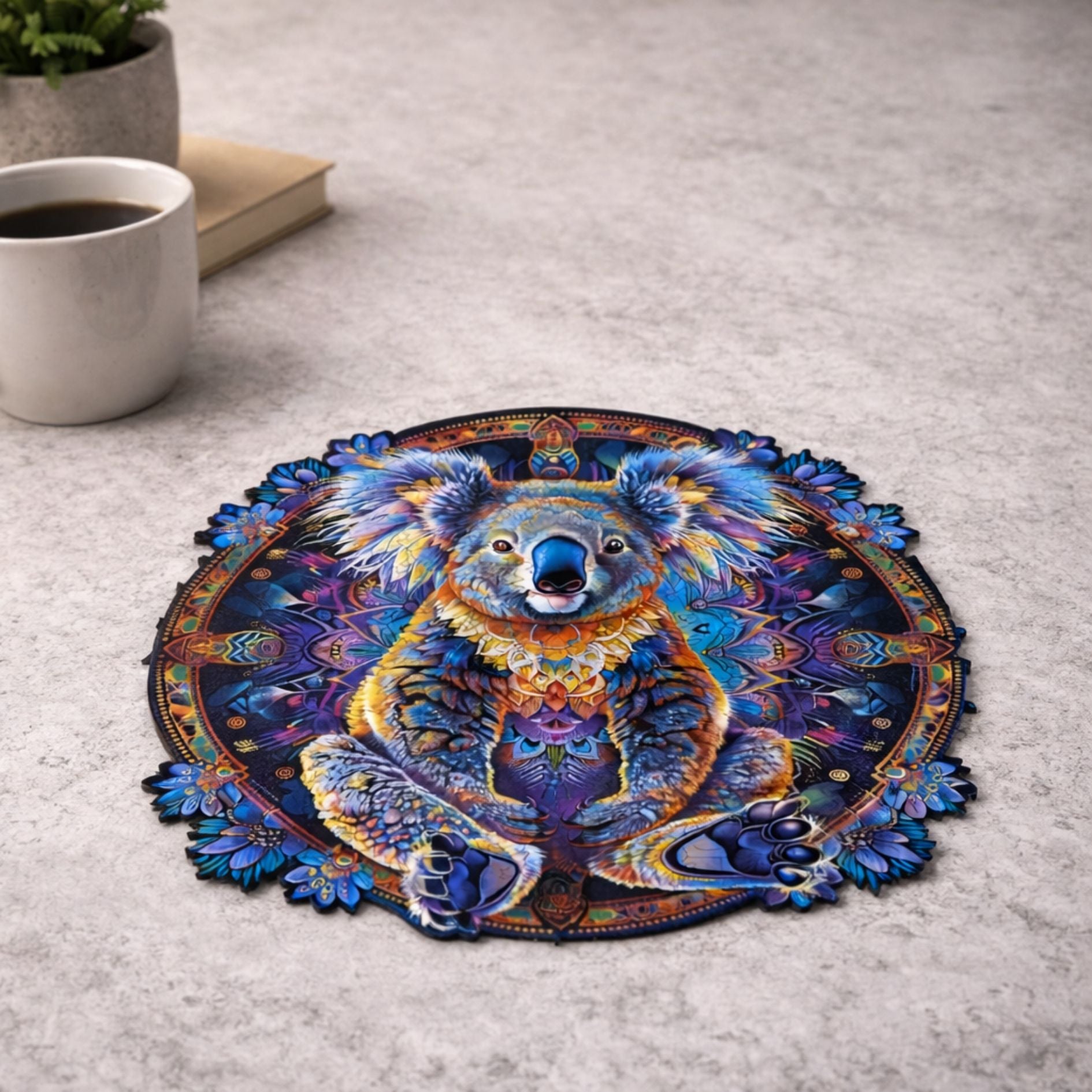Koala mandala  Puzzle en bois