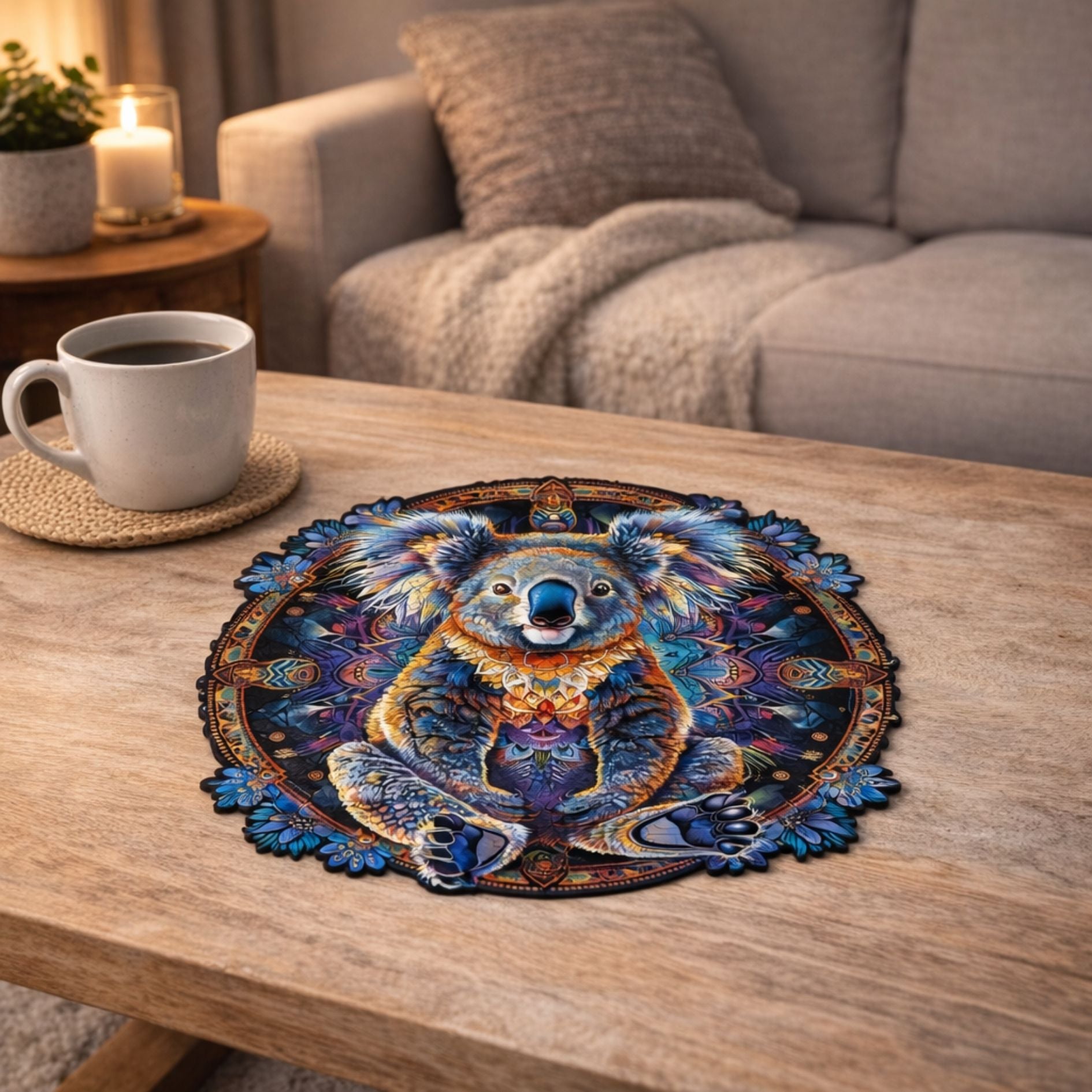 Koala mandala  Puzzle en bois