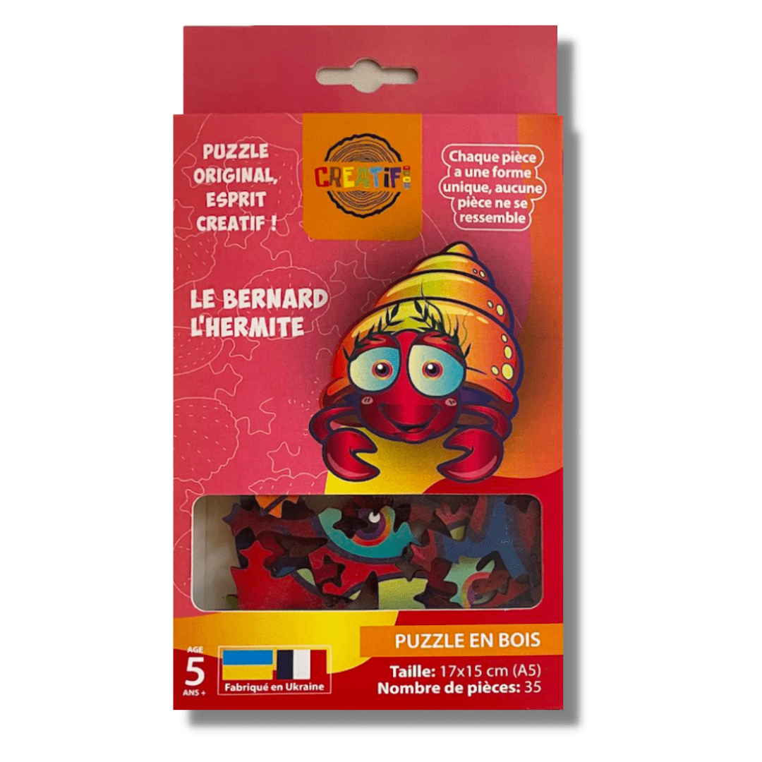 The Hermit Crab Wooden Puzzle