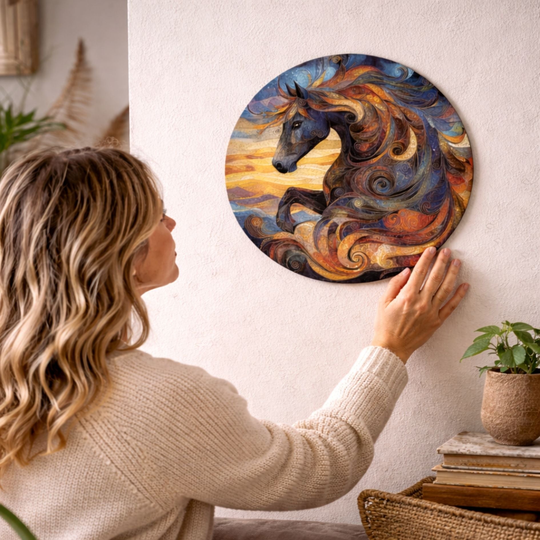 Cheval tempête  Puzzle en bois