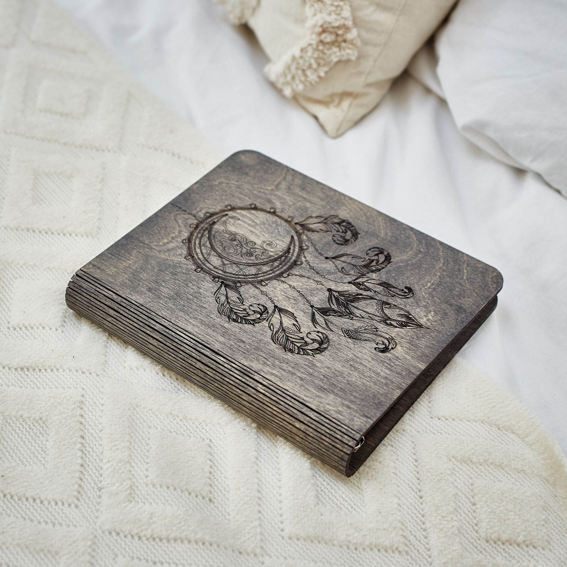 Wooden notebook Dream Catcher