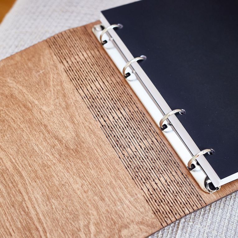 Wooden notebook Spring