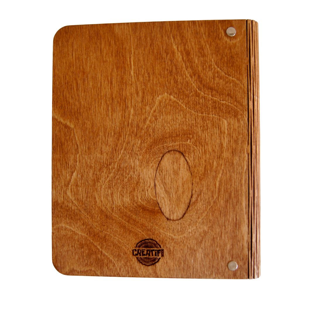 Wooden notebook Travel