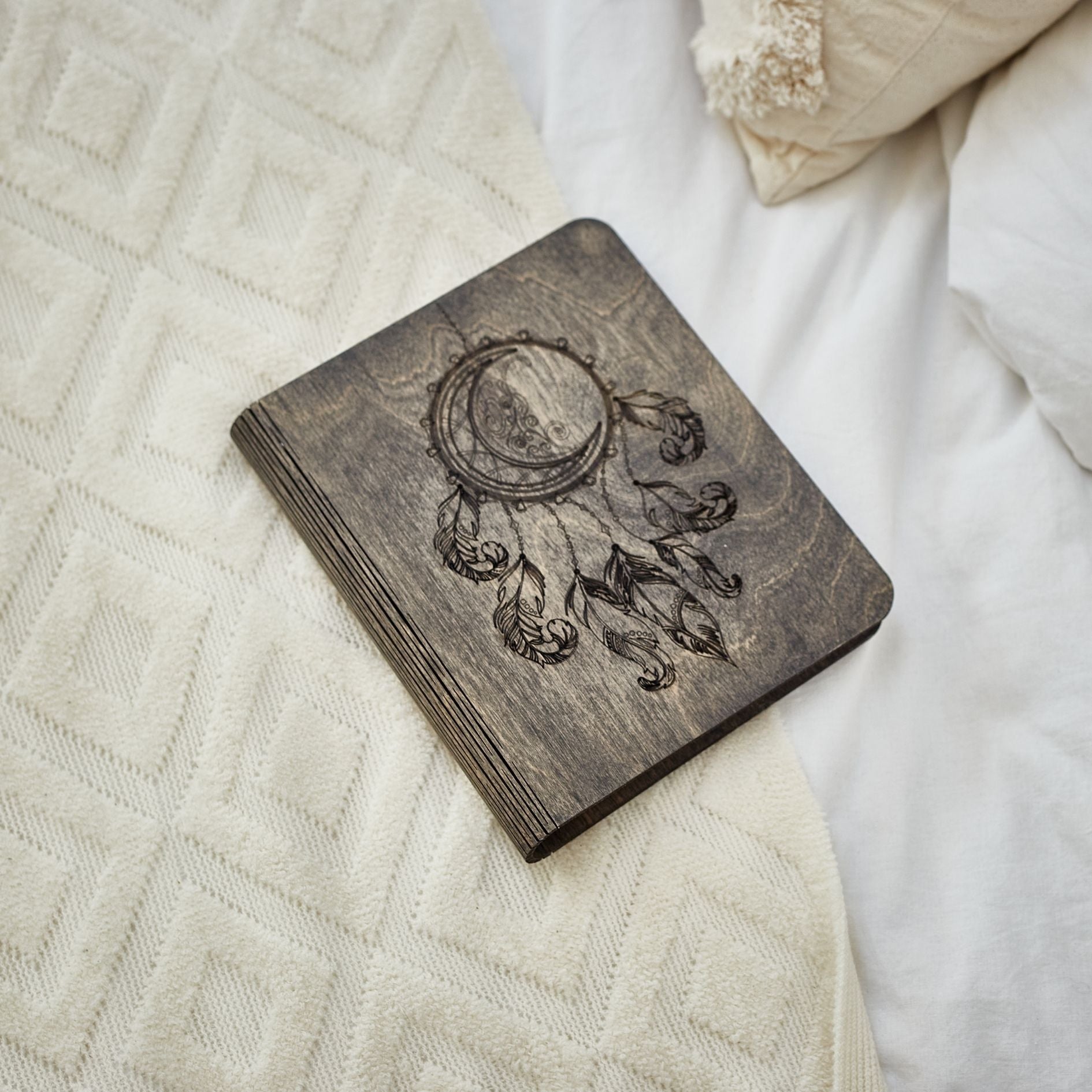 Wooden notebook Dream Catcher