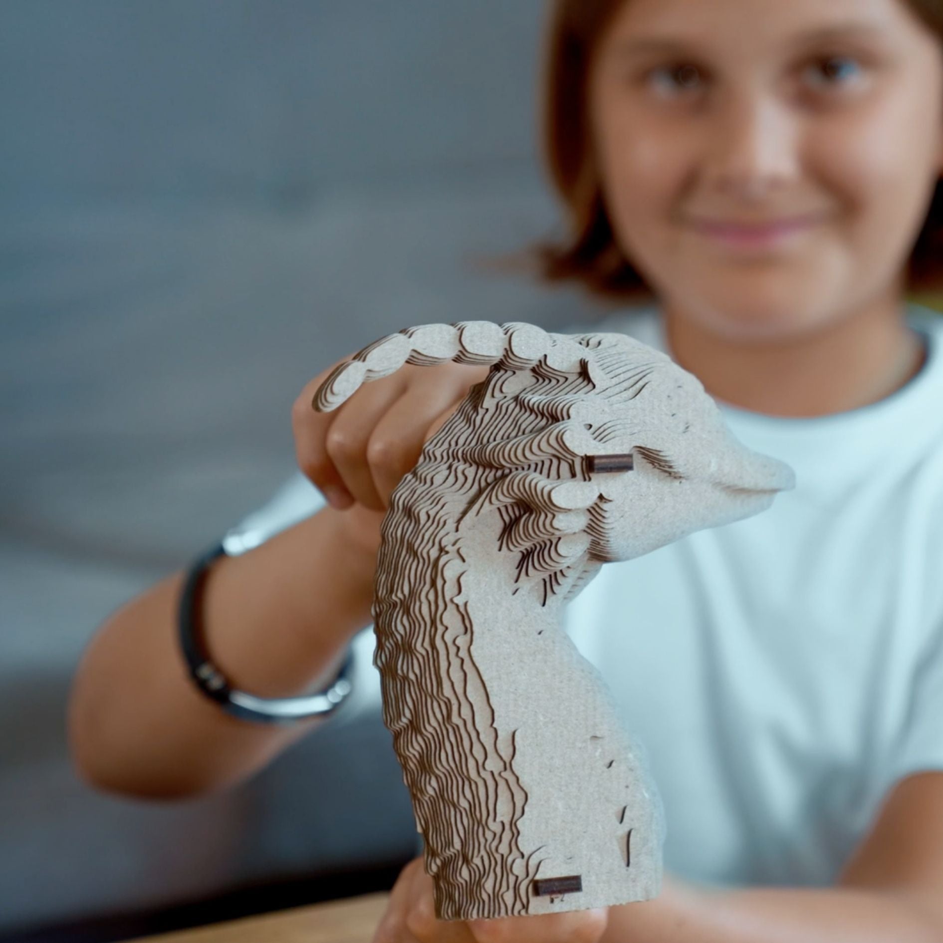 3D cardboard puzzle-sculpture Dragon