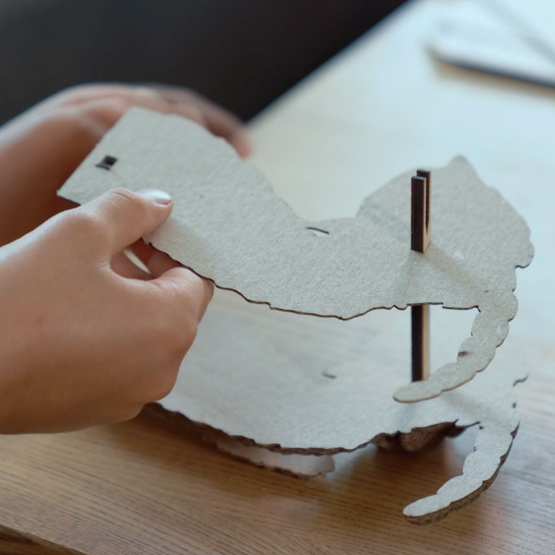 3D cardboard puzzle-sculpture Dragon