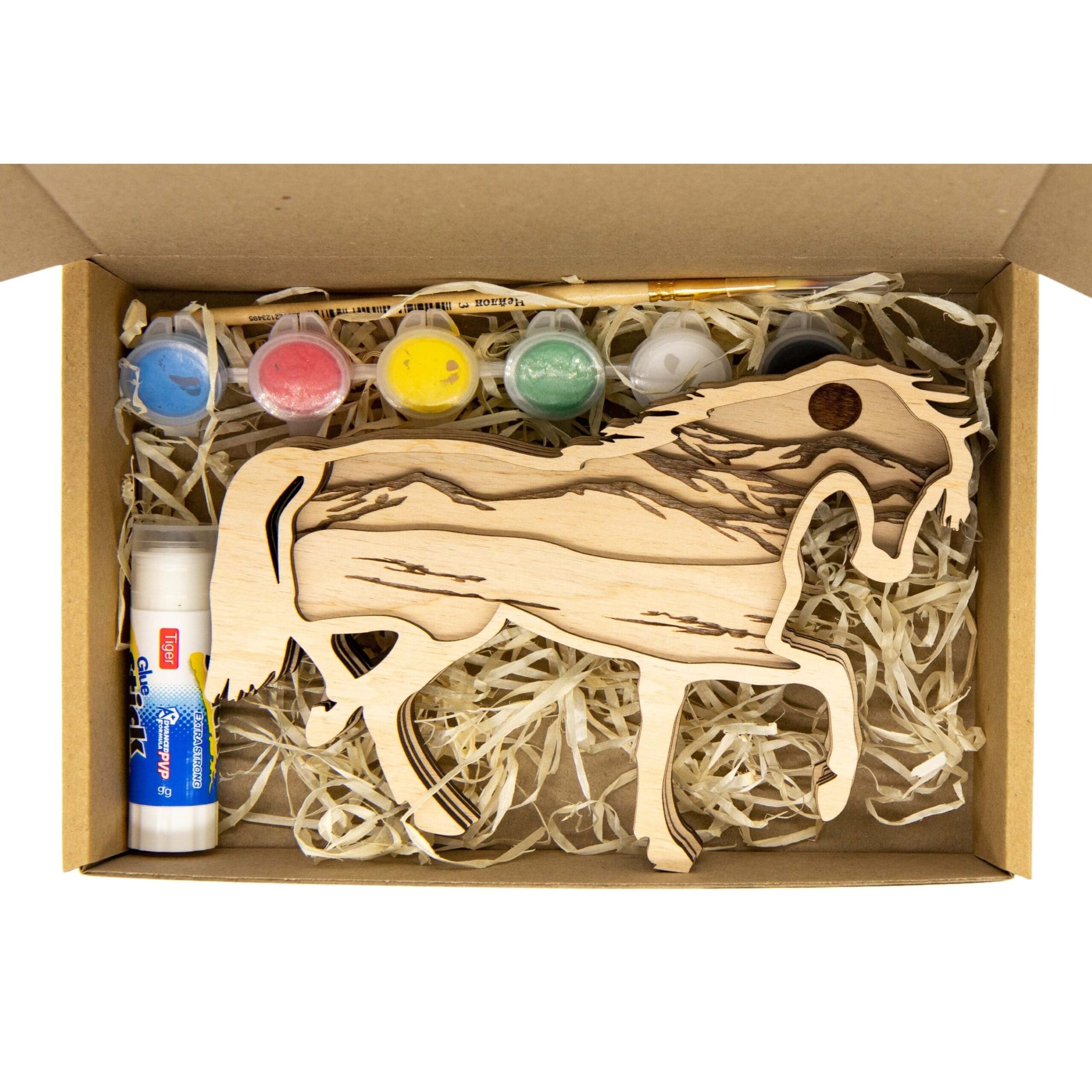 3D Wooden coloring kit Horse