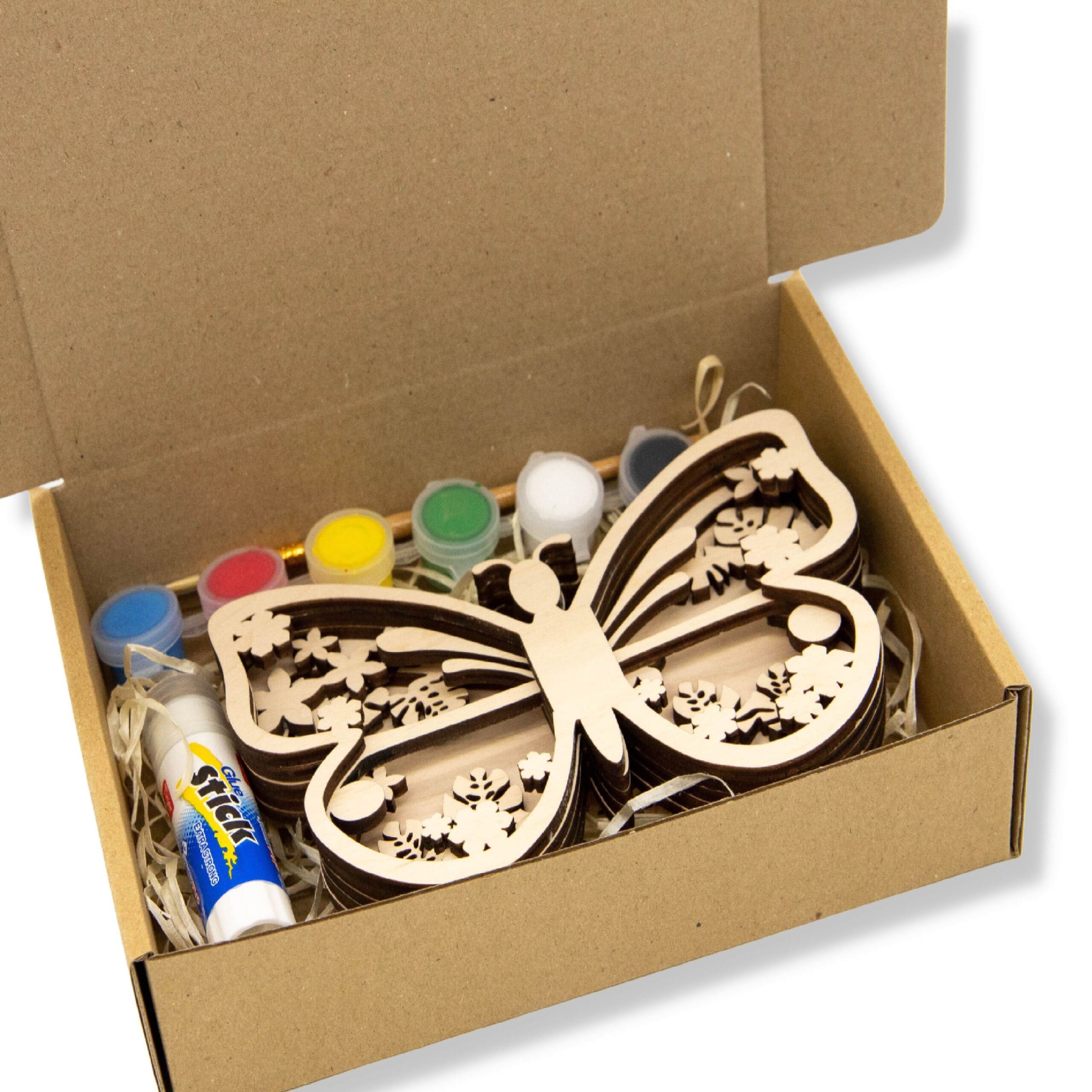 3D Wooden coloring kit Butterfly