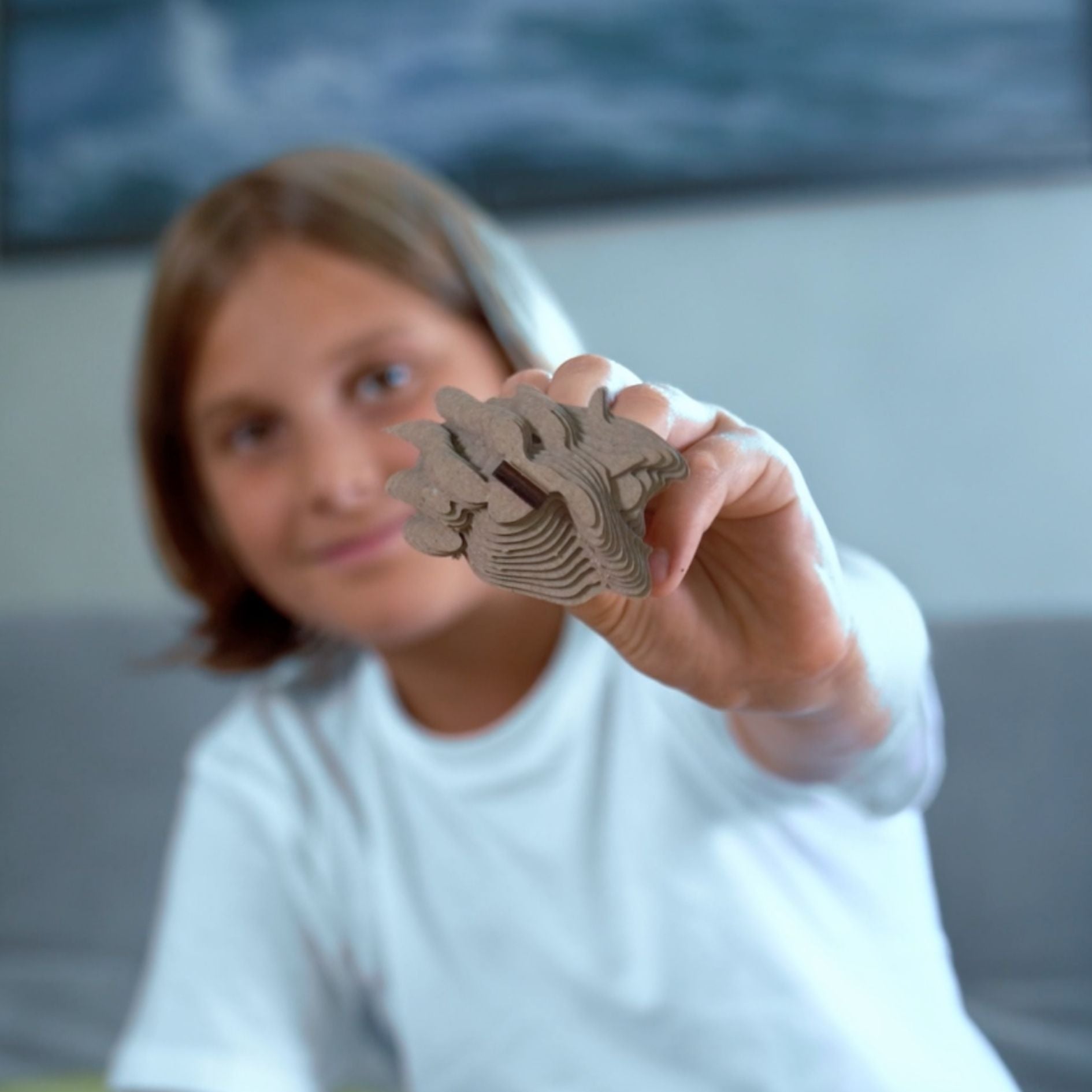 3D cardboard puzzle-sculpture Dragon
