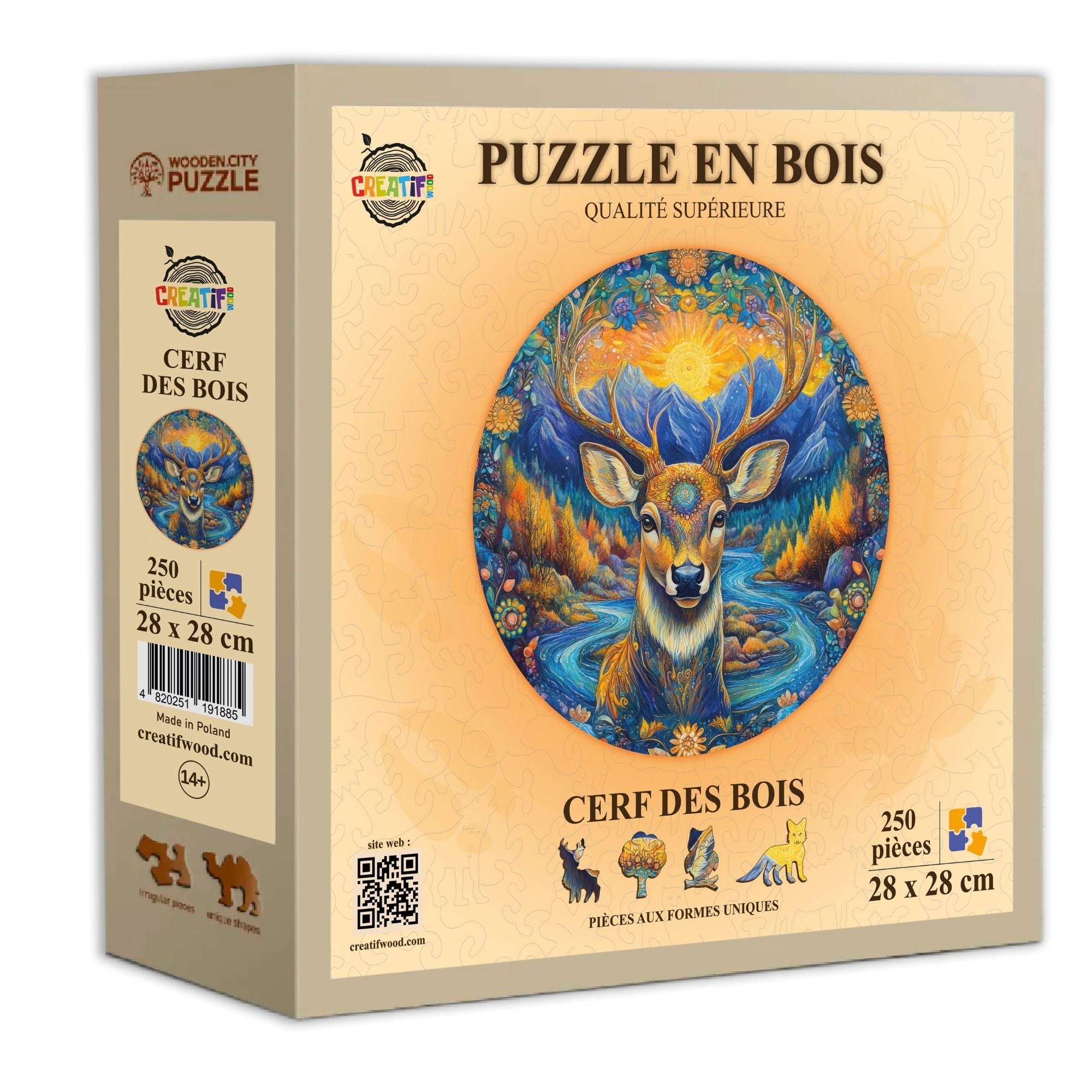 Cerf des bois  Puzzle en bois