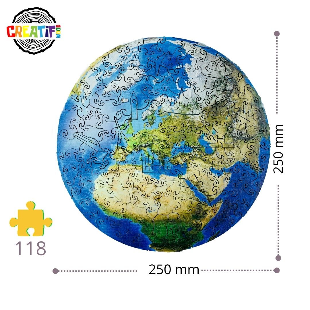 Planet Terra Wooden Puzzle