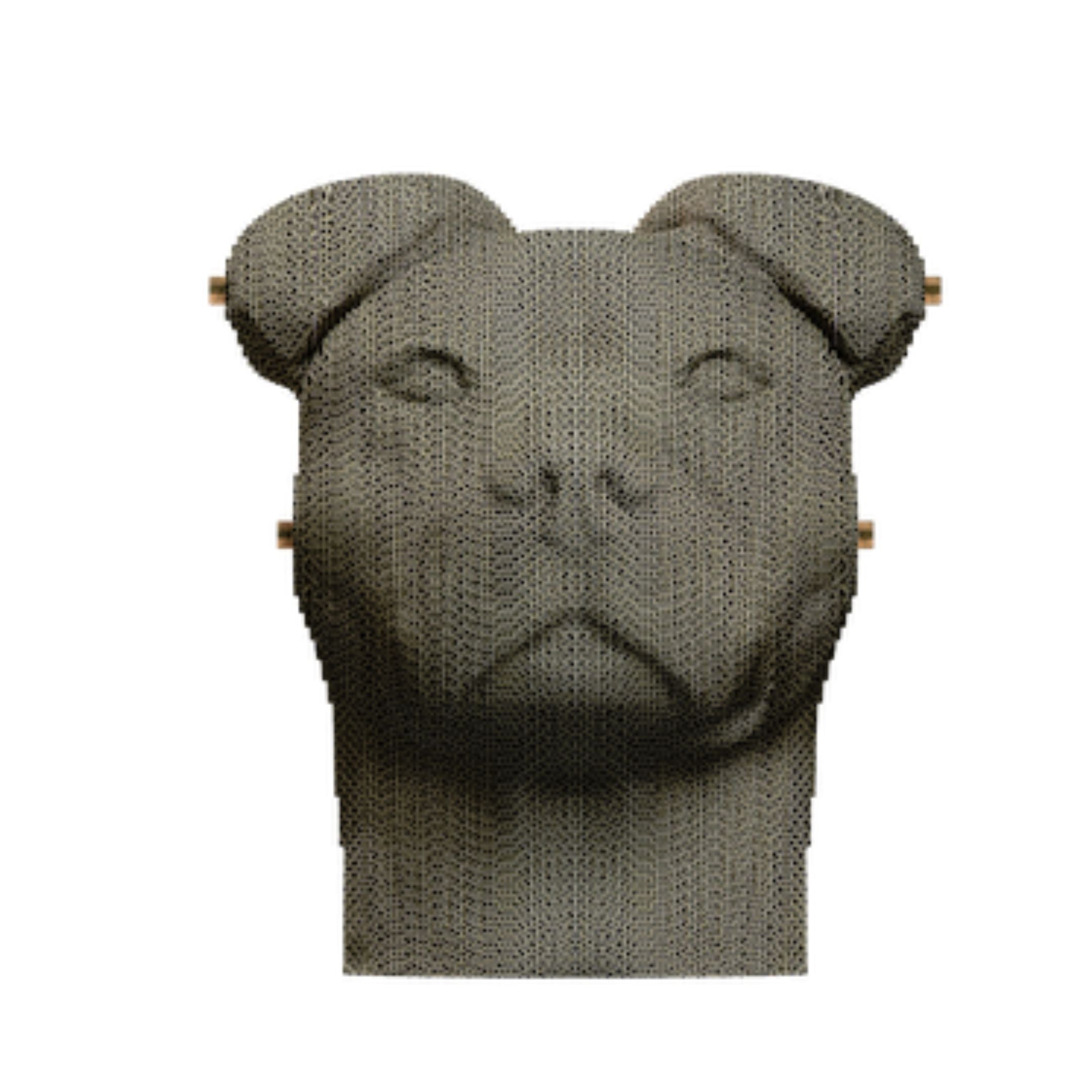 3D cardboard puzzle-sculpture Staffy