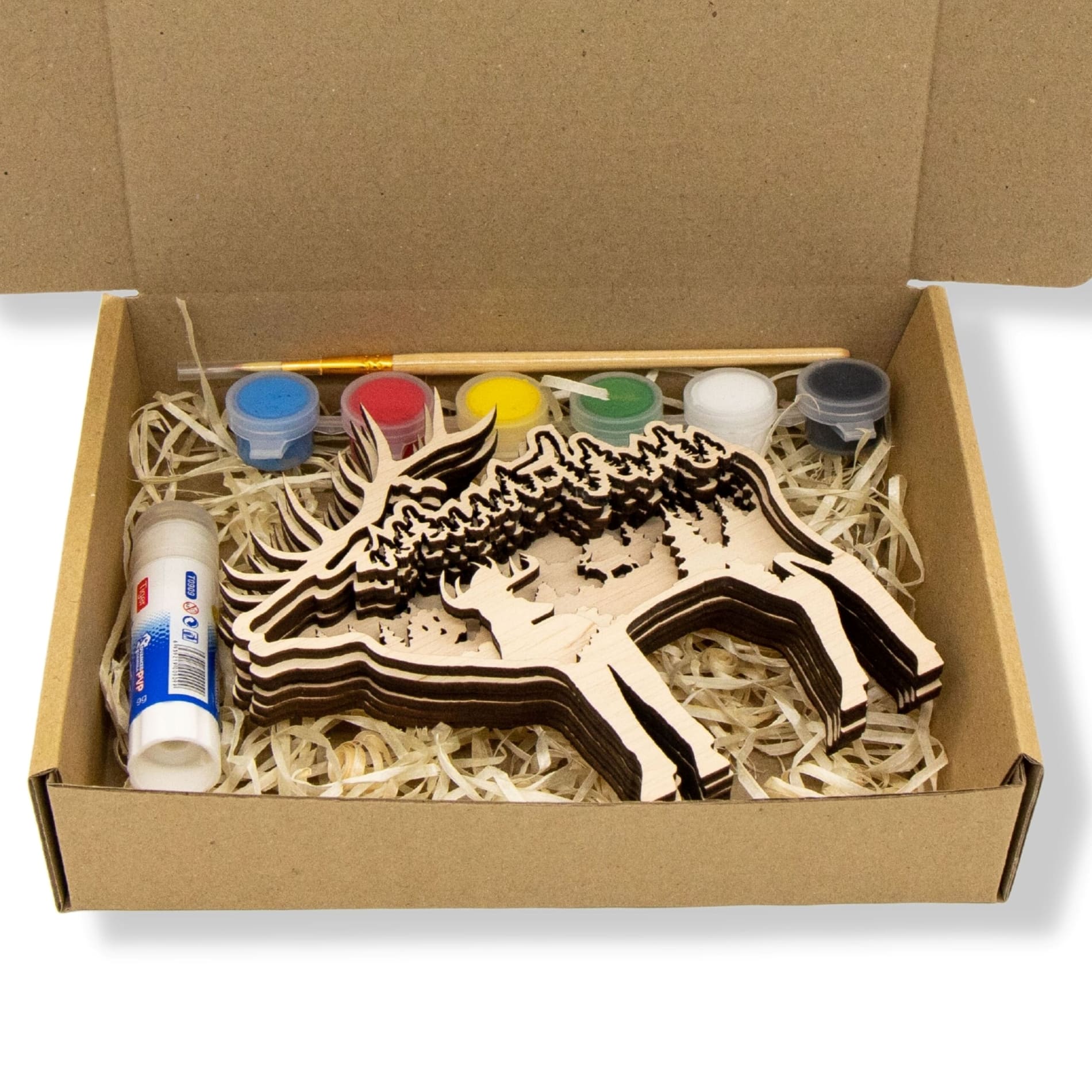 3D Wooden coloring kit Deer