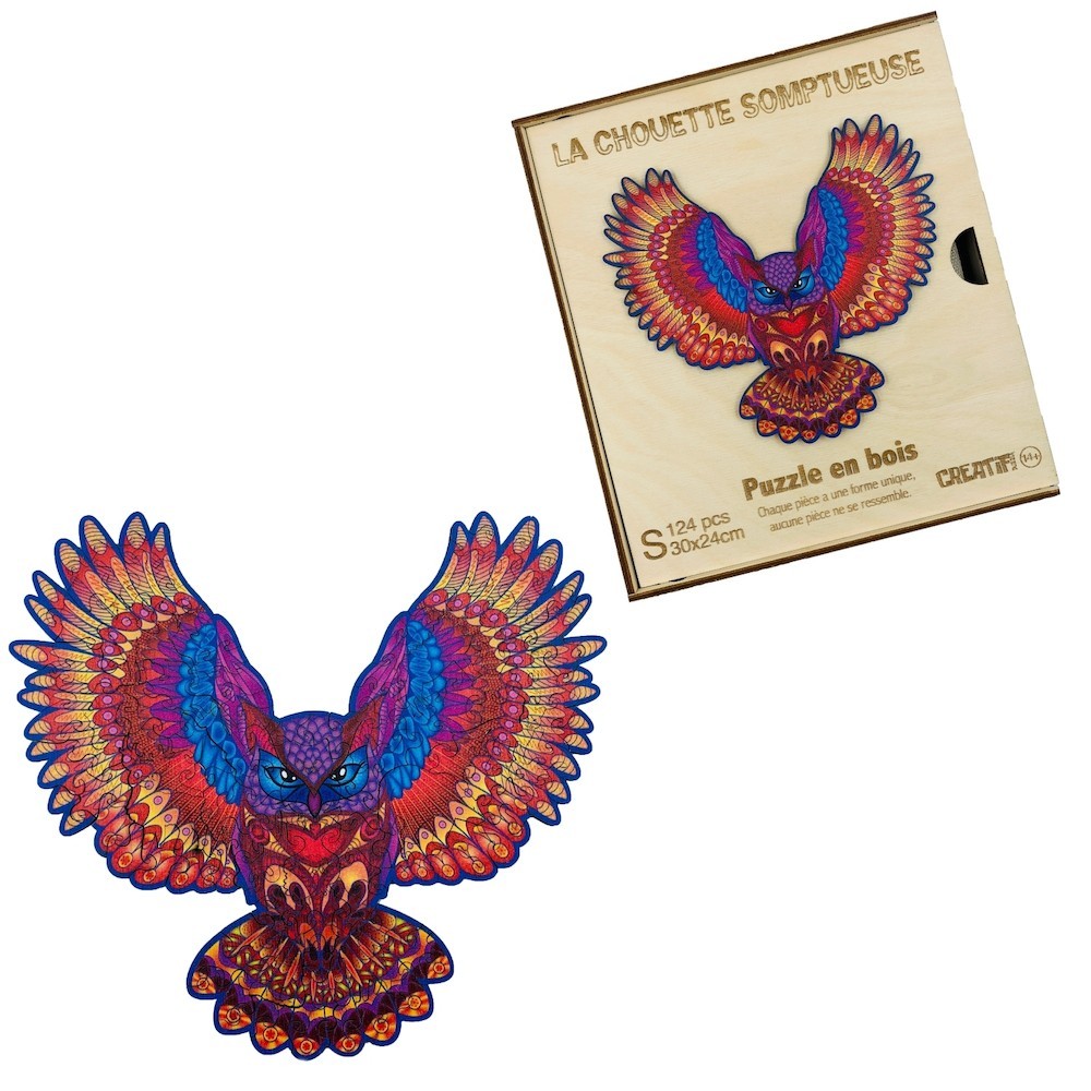 Sumptuous Owl Wooden Puzzle