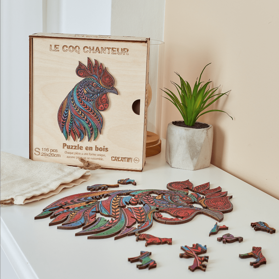 Singing Rooster Wooden Puzzle