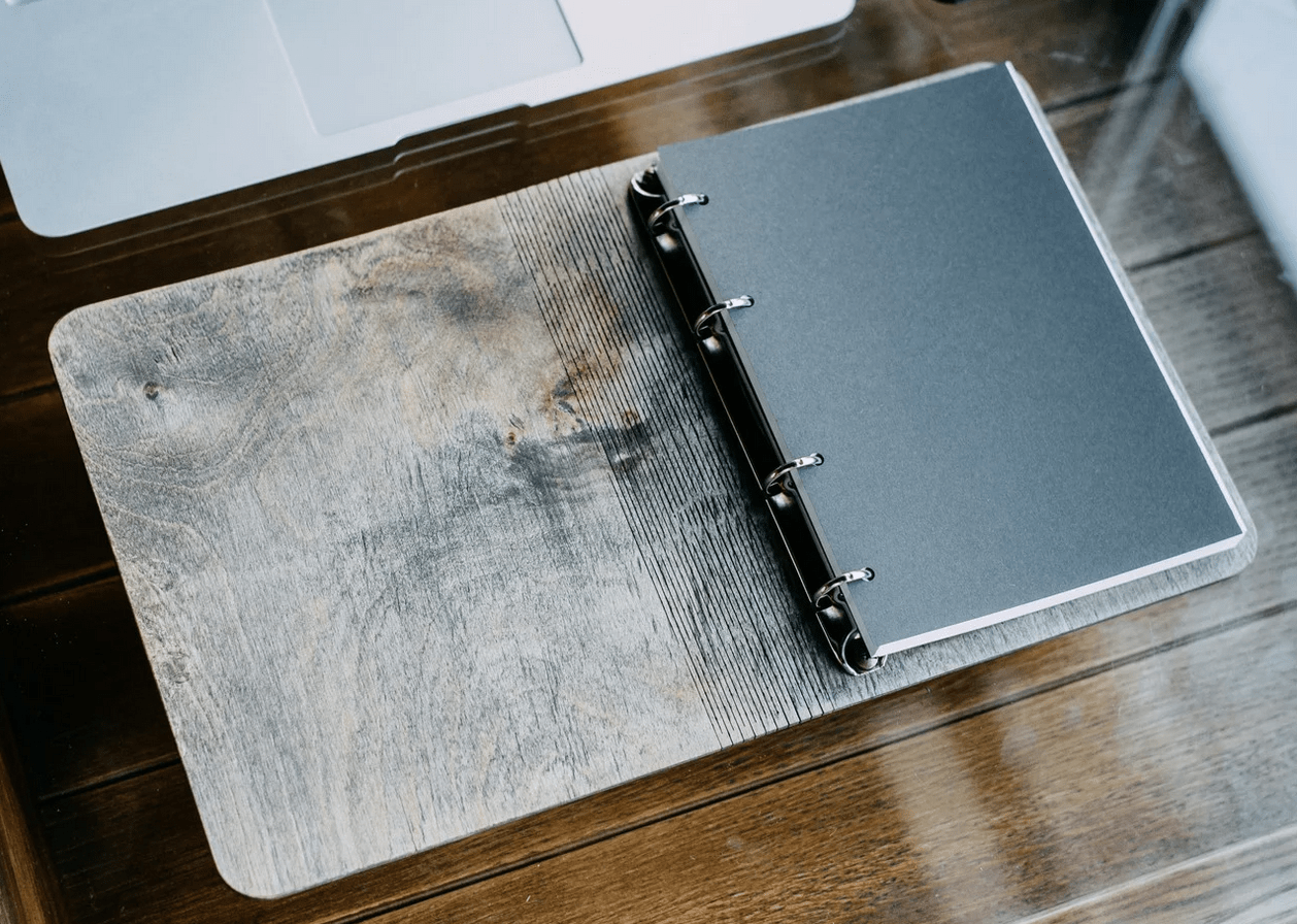 Forest wooden notebook