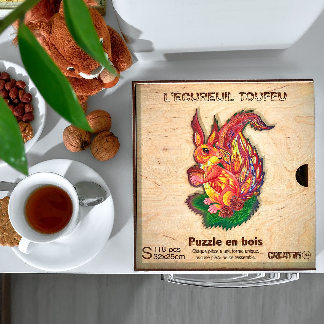 The Fluffy Squirrel Wooden Puzzle