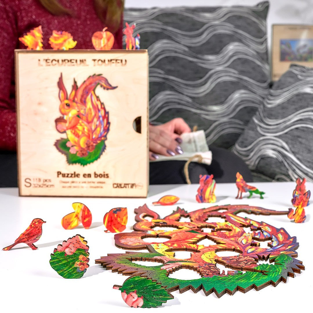 The Fluffy Squirrel Wooden Puzzle