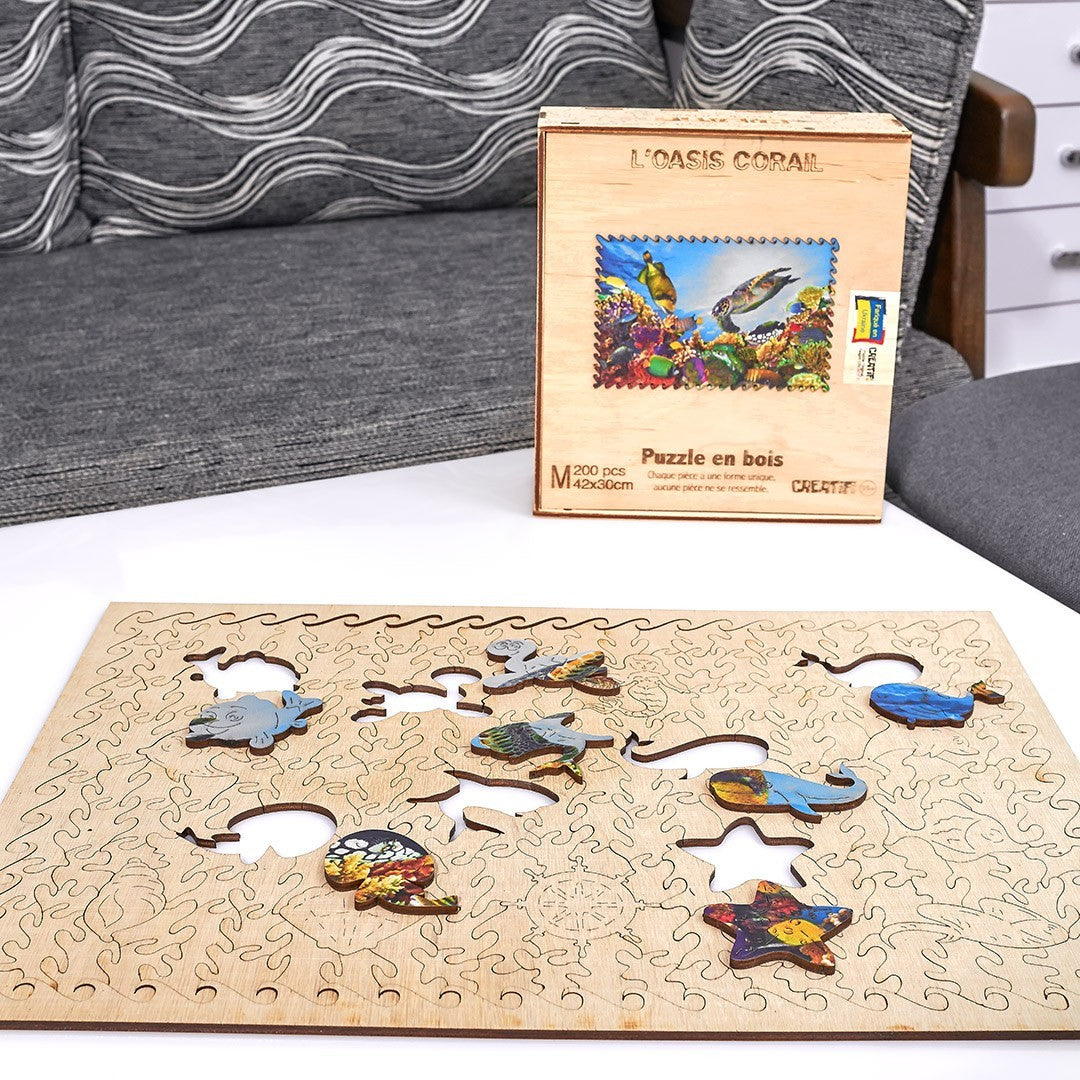 The Coral Oasis Wooden puzzle