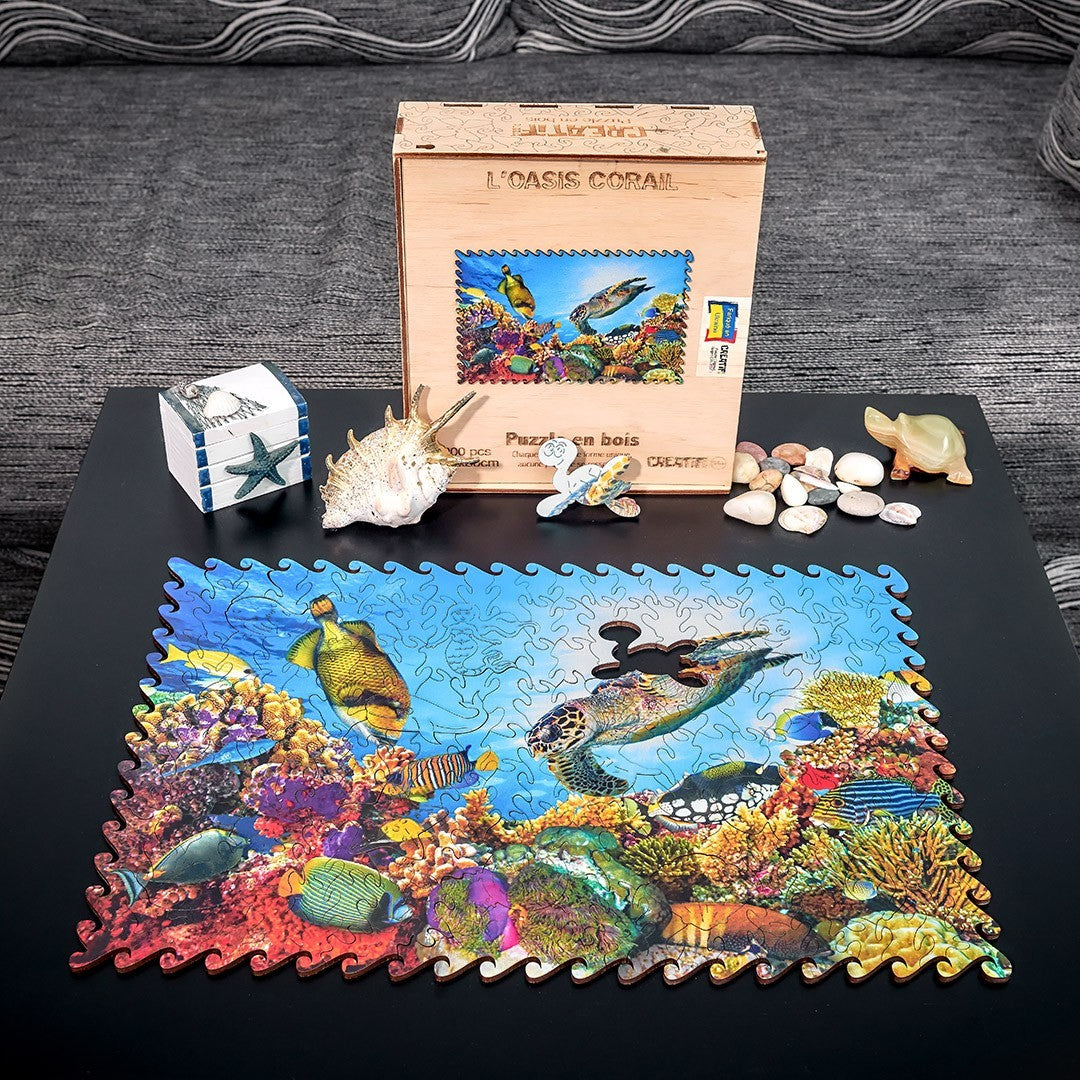 The Coral Oasis Wooden puzzle