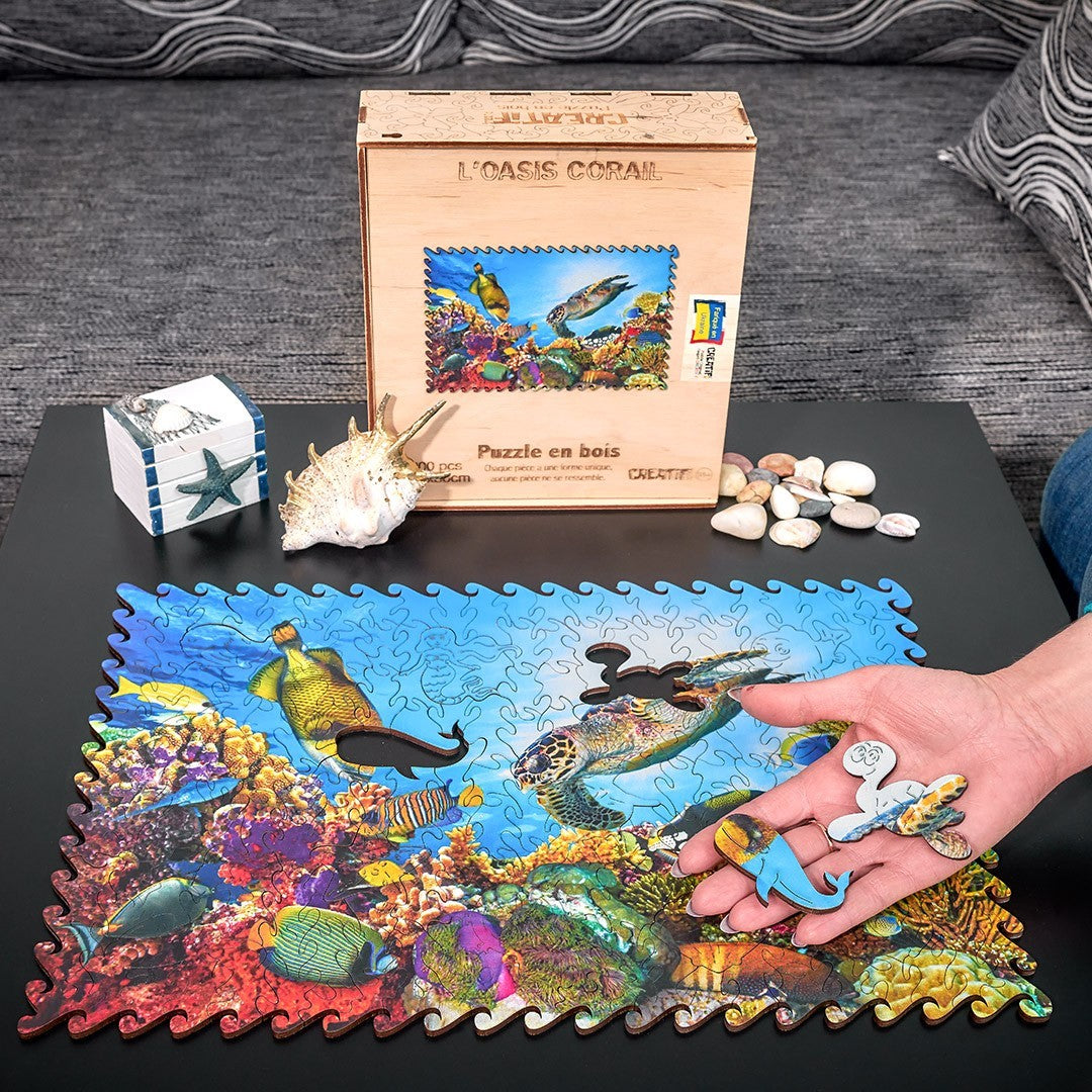 The Coral Oasis Wooden puzzle