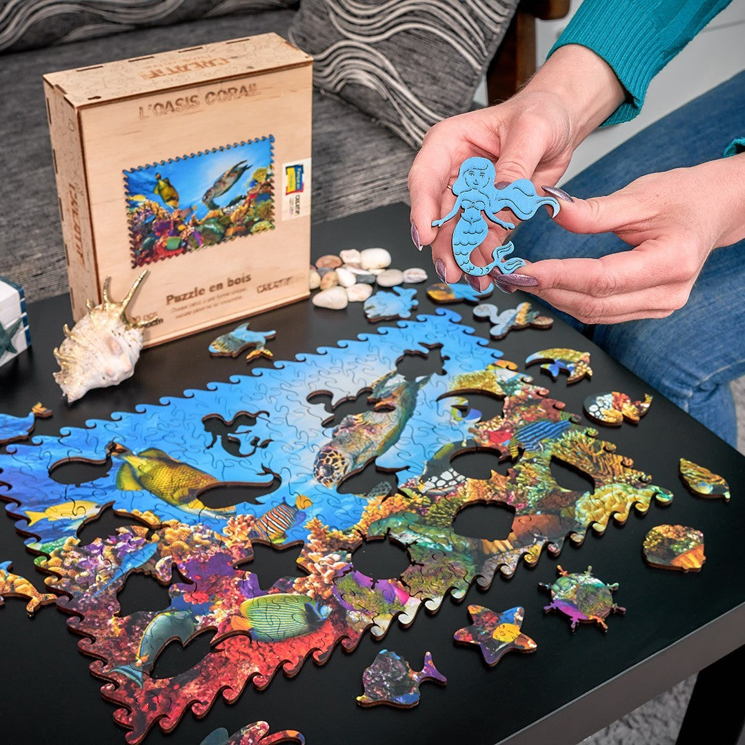 The Coral Oasis Wooden puzzle