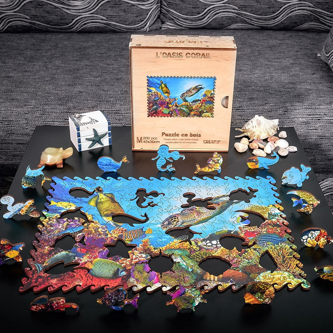 The Coral Oasis Wooden puzzle