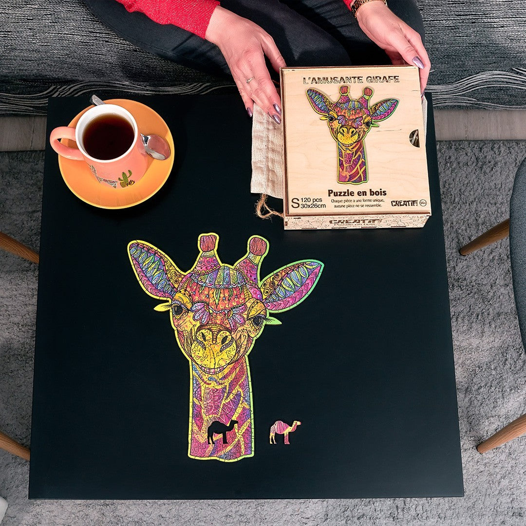 The Funny Giraffe Wooden Puzzle