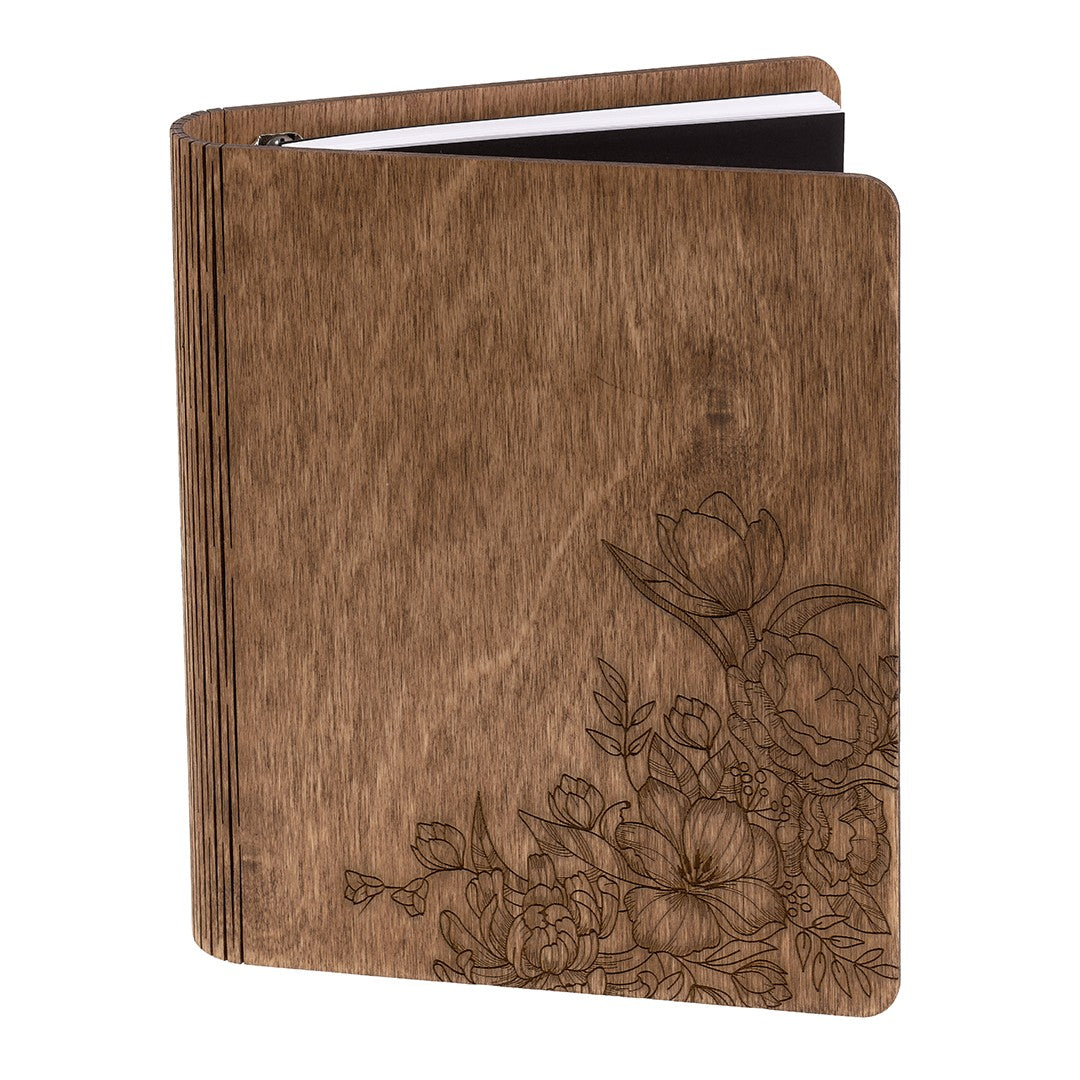 Spring wooden notebook