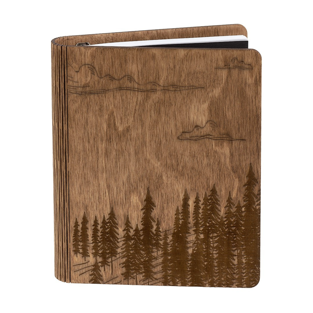 Forest wooden notebook