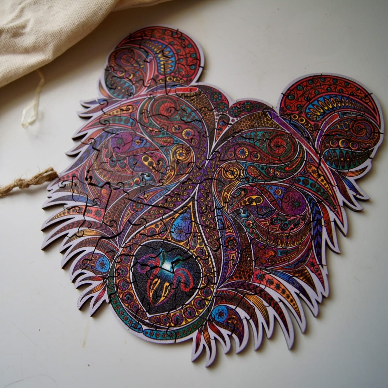 Foodie Bear Wooden Puzzle