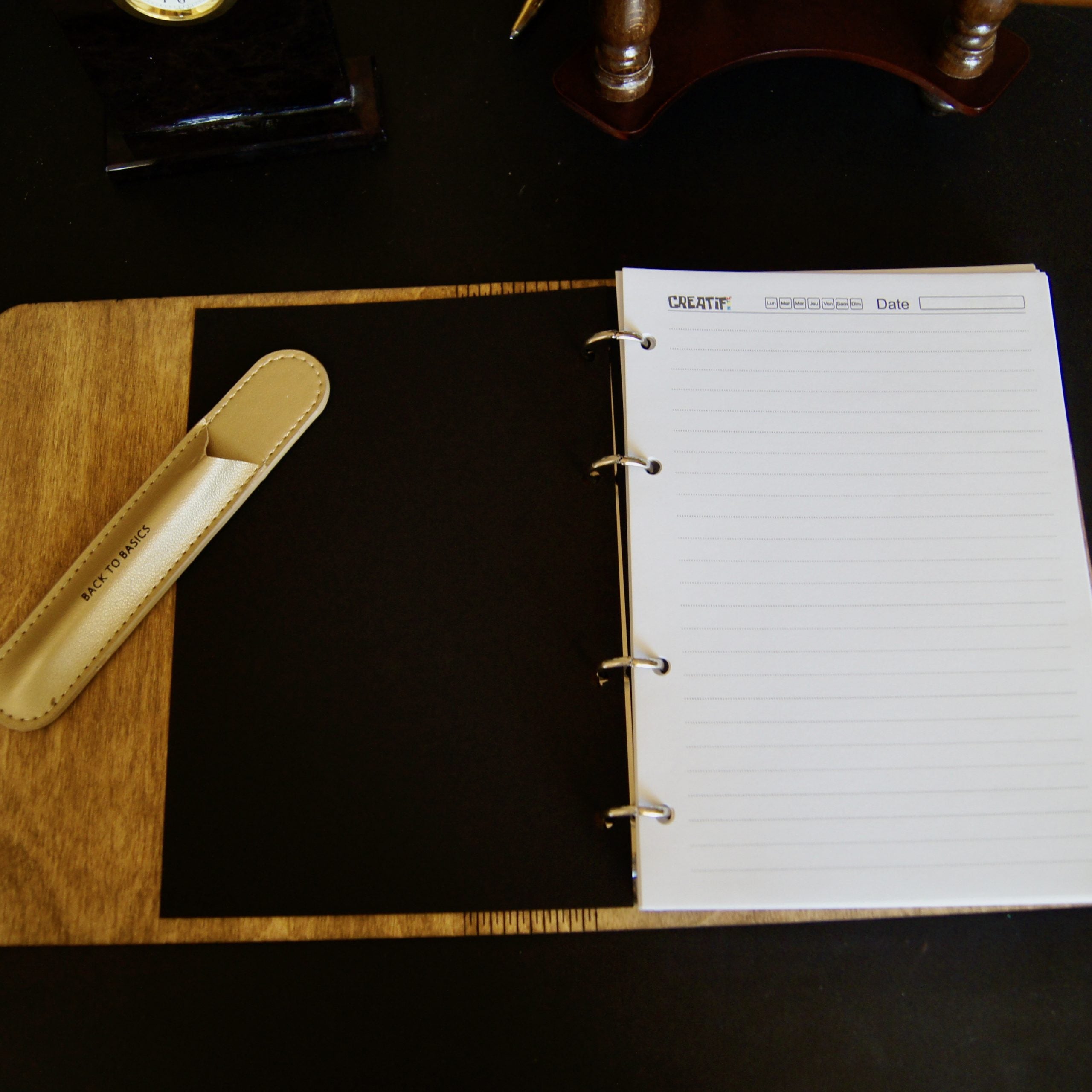 Wooden notebook