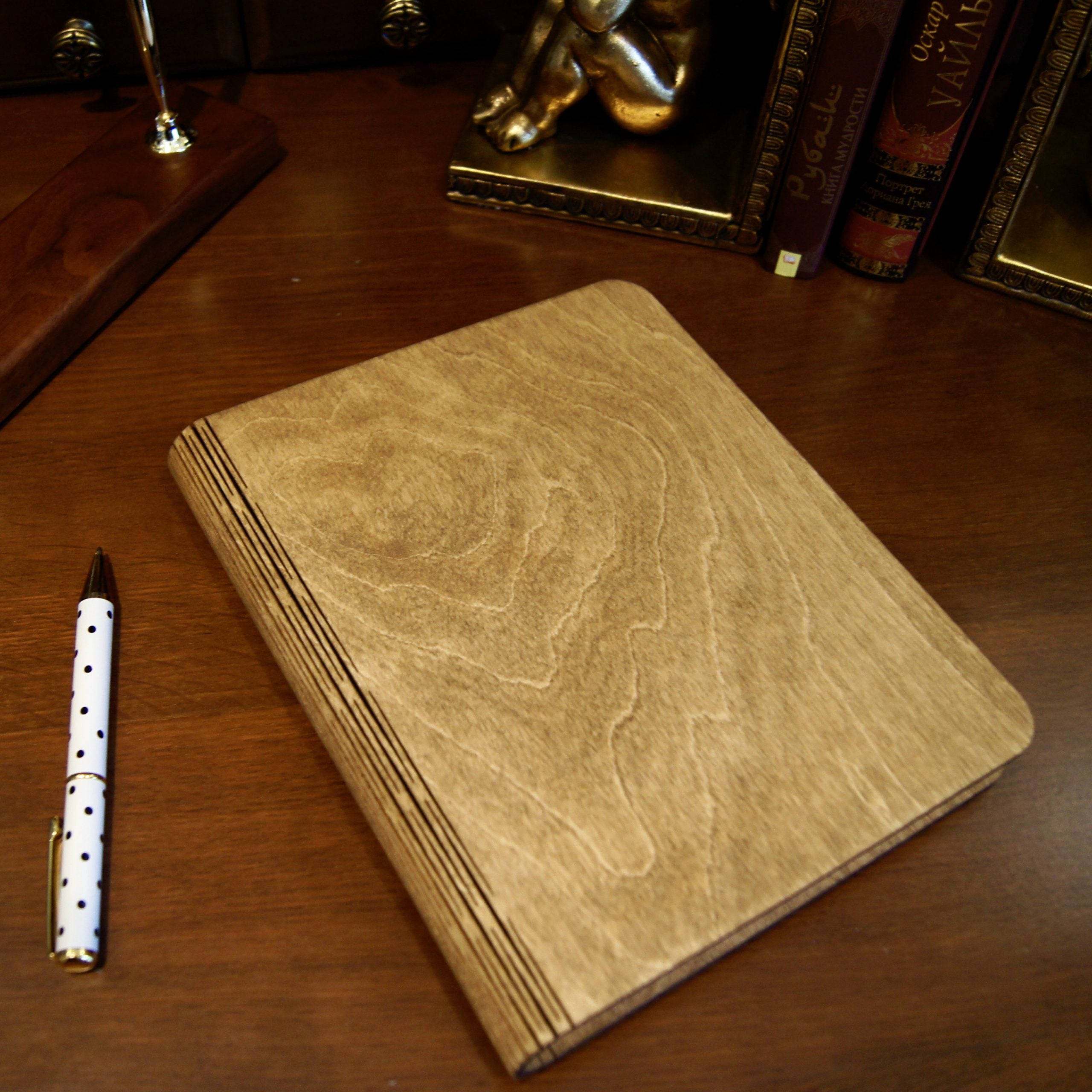 Wooden notebook
