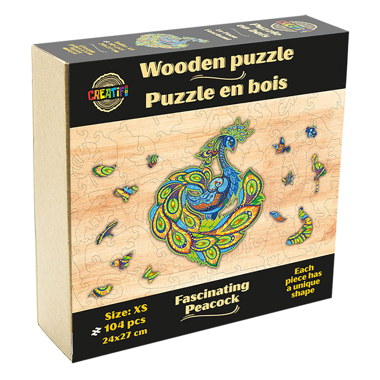 The Fascinating Peacock Wooden Puzzle