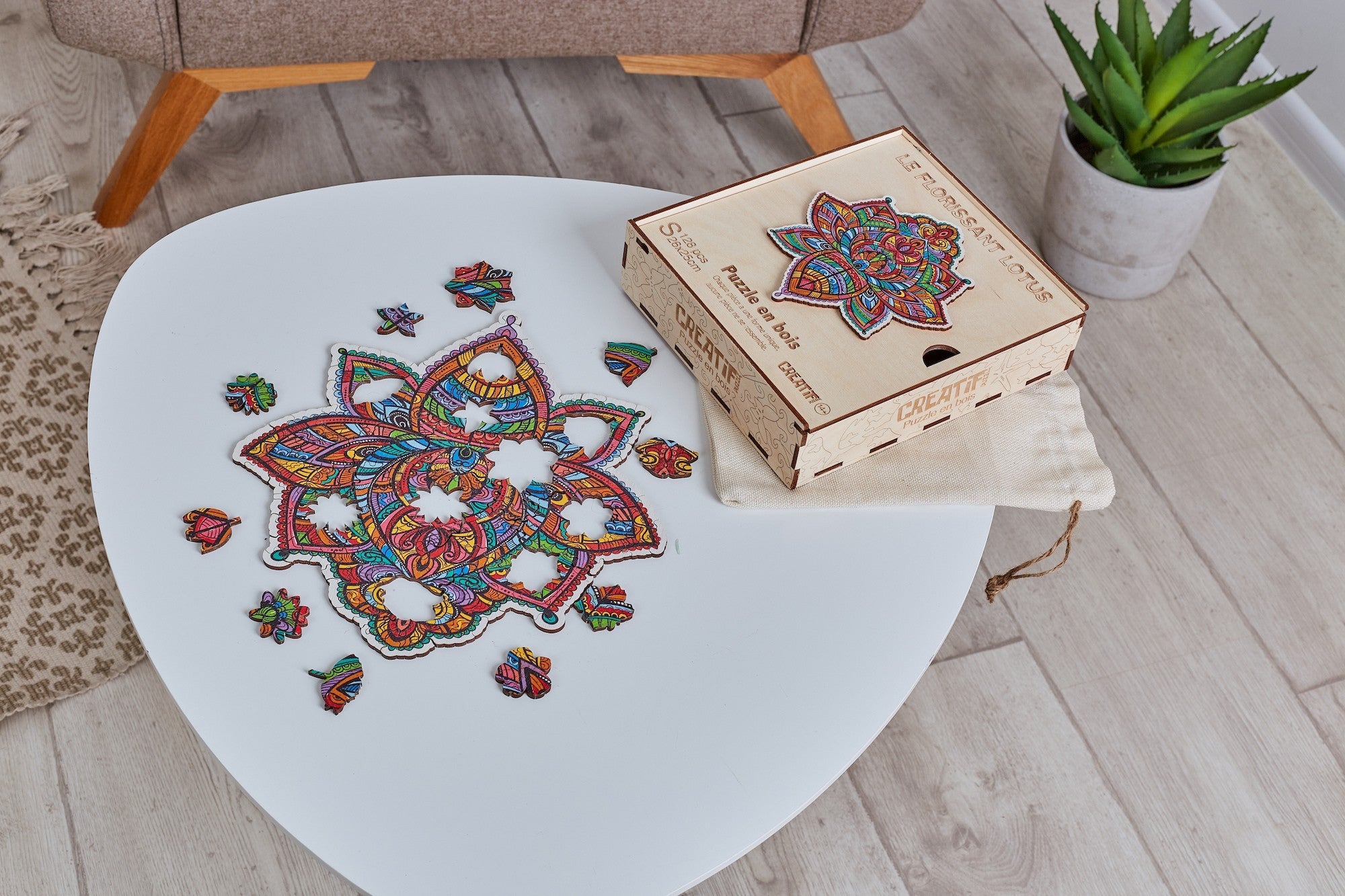 Bloomy Lotus Wooden Puzzle