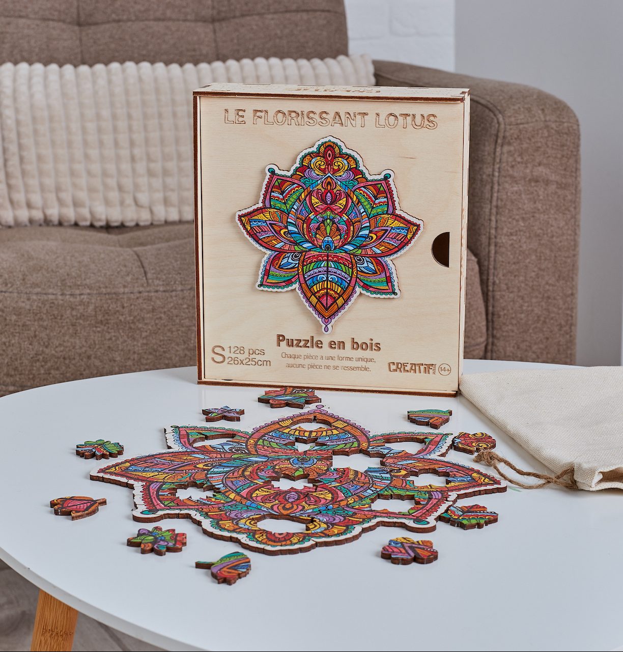 Bloomy Lotus Wooden Puzzle
