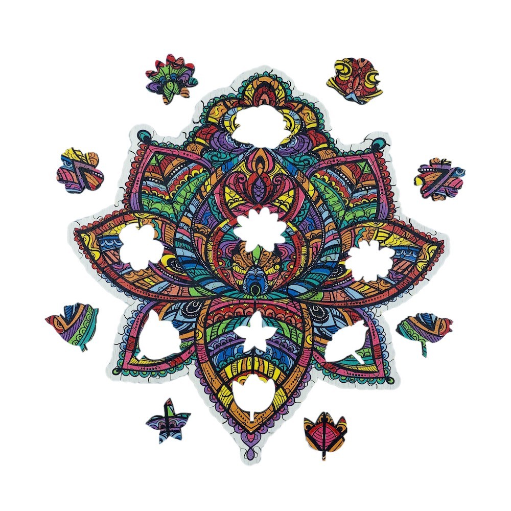 Bloomy Lotus Wooden Puzzle
