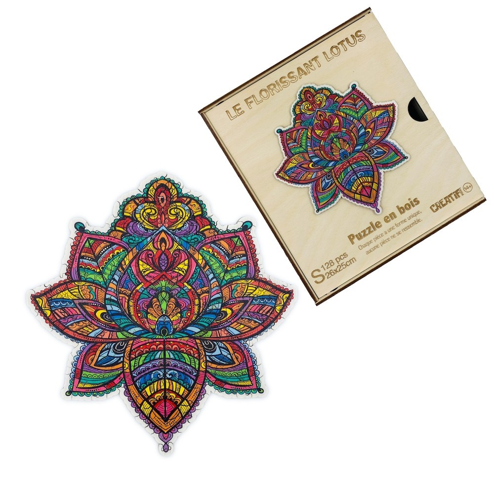 Bloomy Lotus Wooden Puzzle