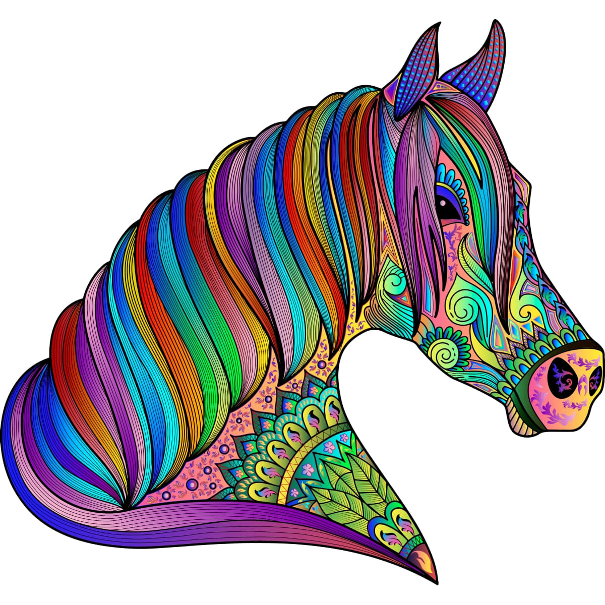 The Fiery Horse Wooden Puzzle
