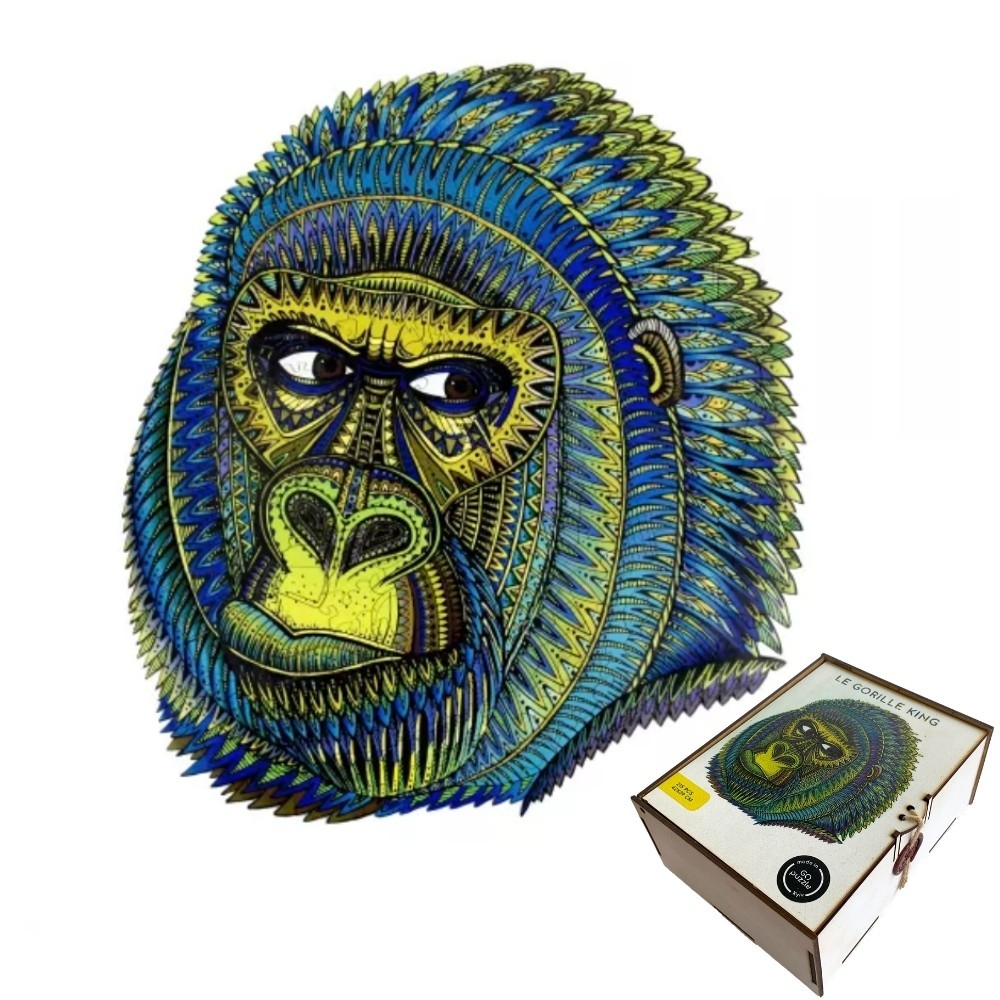 King Gorilla Wooden Puzzle #Box_Wooden box