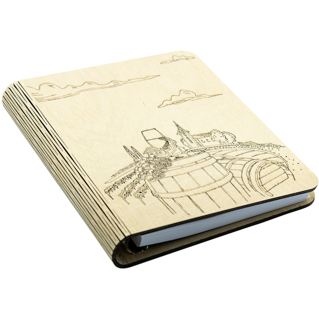 Wooden notebook Vineyard