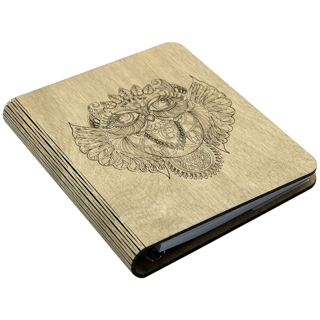 Wooden notebook Owl